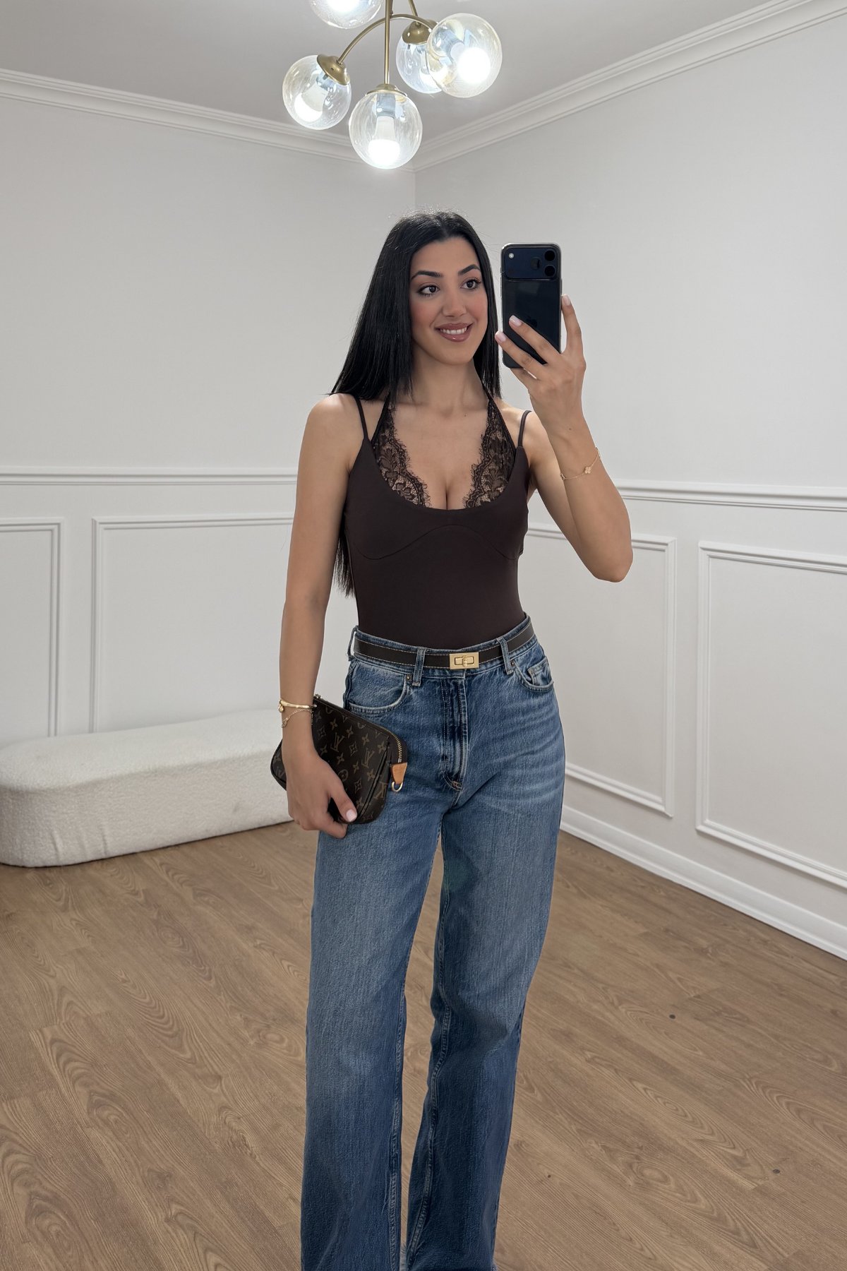 DANTEL DETAYLI BODYSUIT 