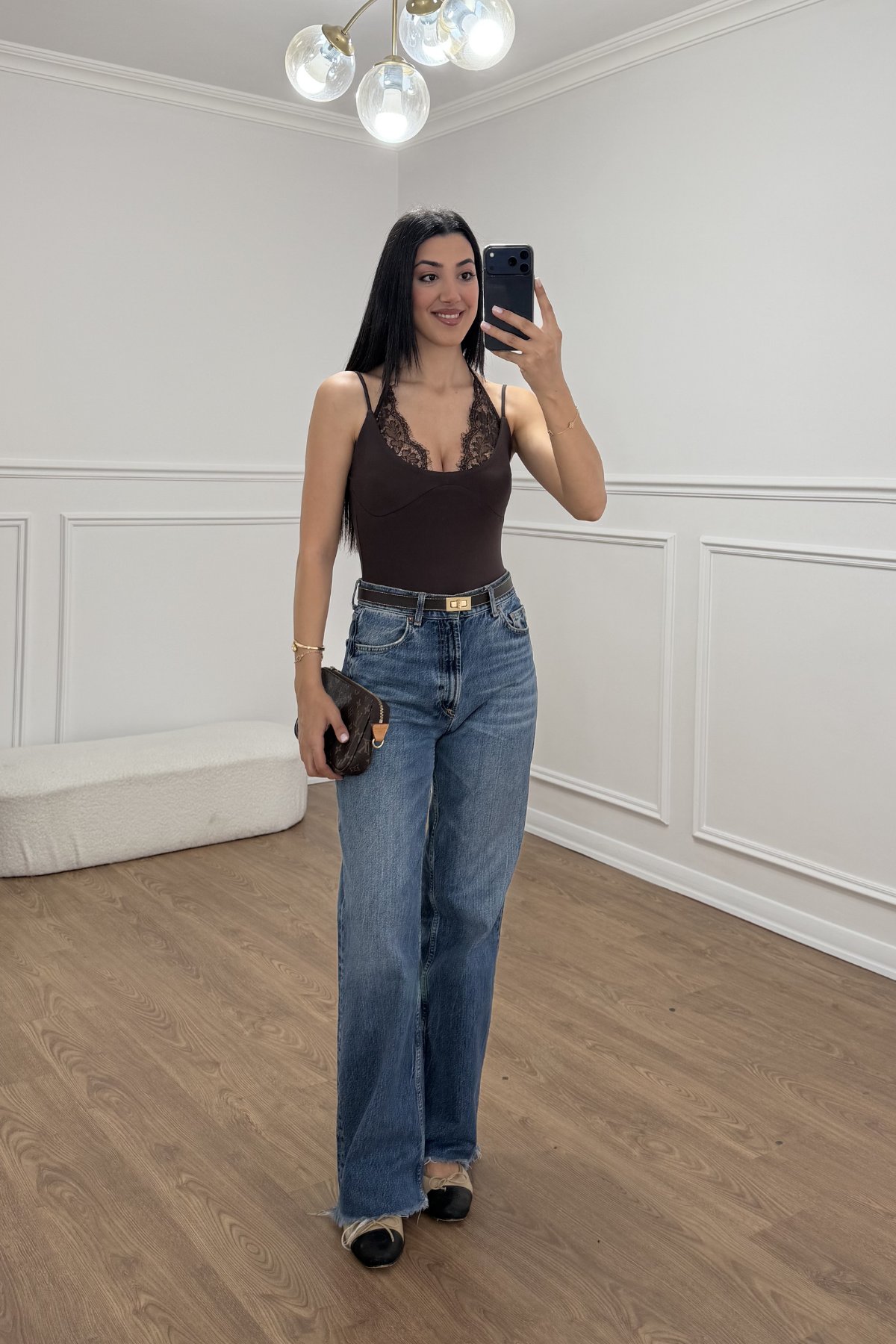 DANTEL DETAYLI BODYSUIT 