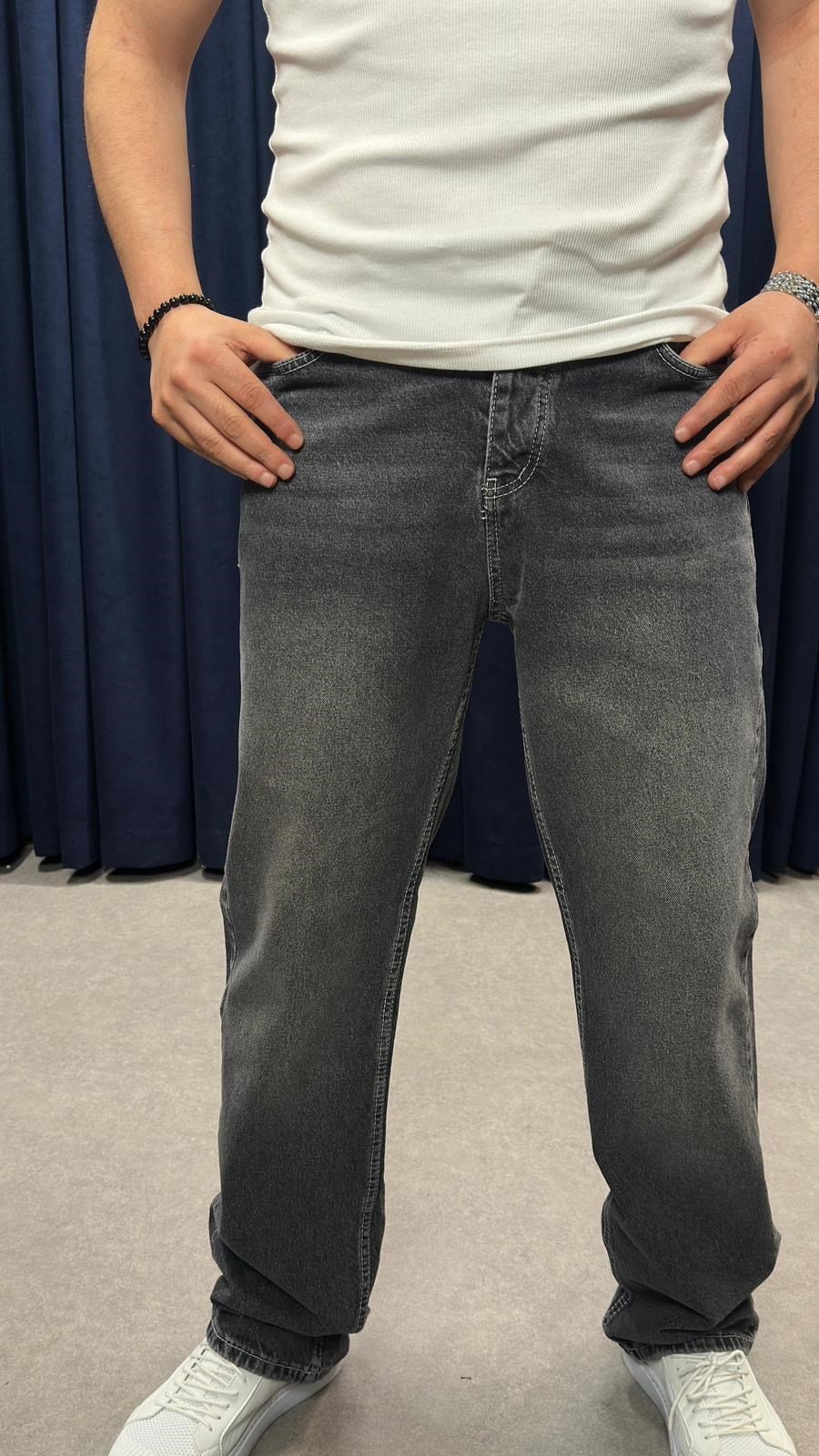 Baggy Kot Pantolon Füme