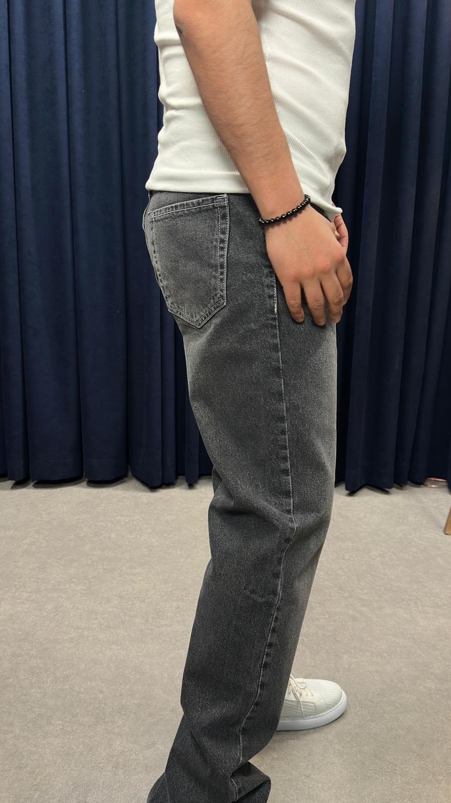 Baggy Kot Pantolon Füme