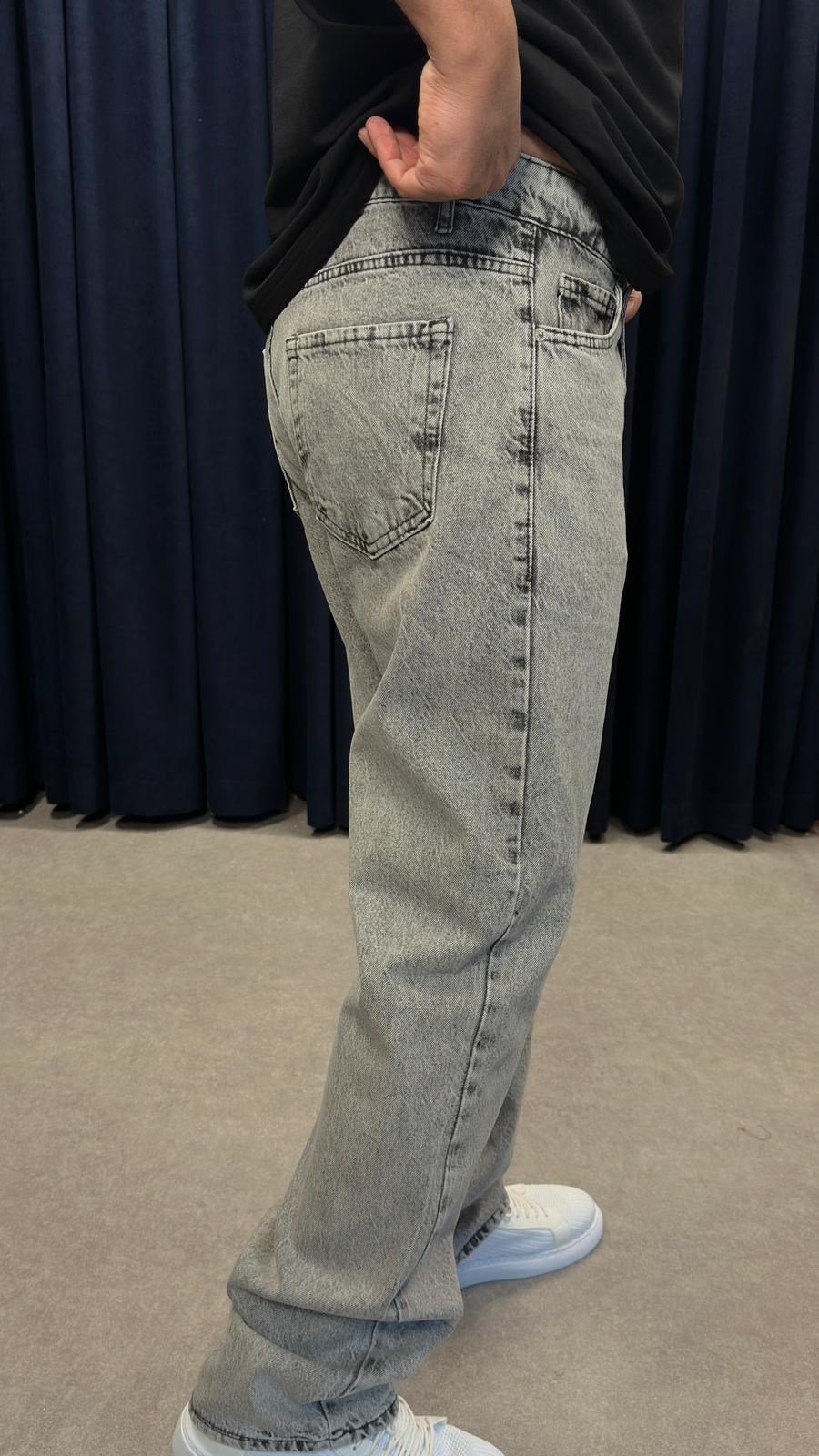 Baggy Kot Pantolon Koyu Gri