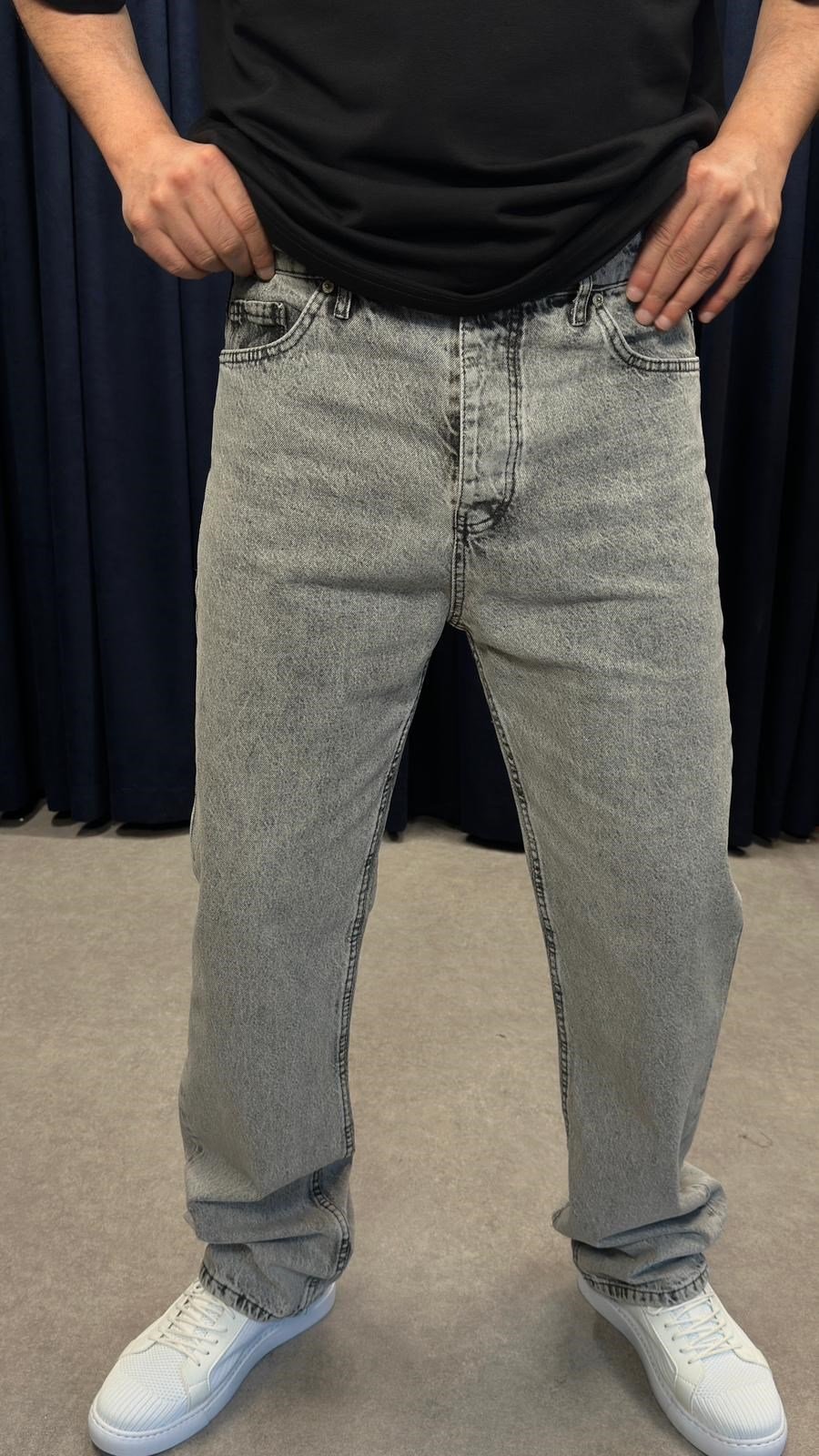Baggy Kot Pantolon Koyu Gri