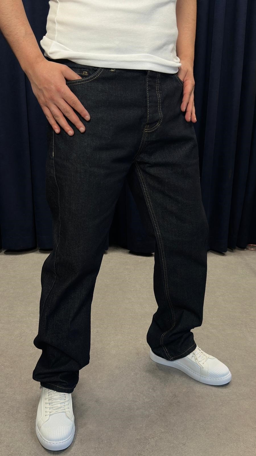 Baggy Kot Pantolon Rins Yıkama