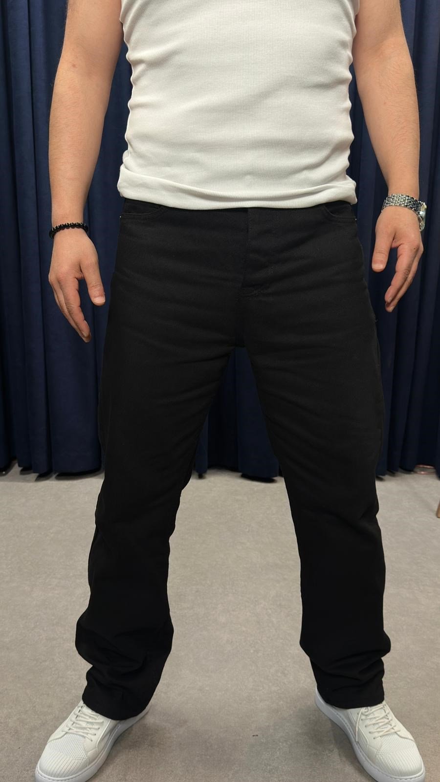 Baggy Kot Pantolon Siyah