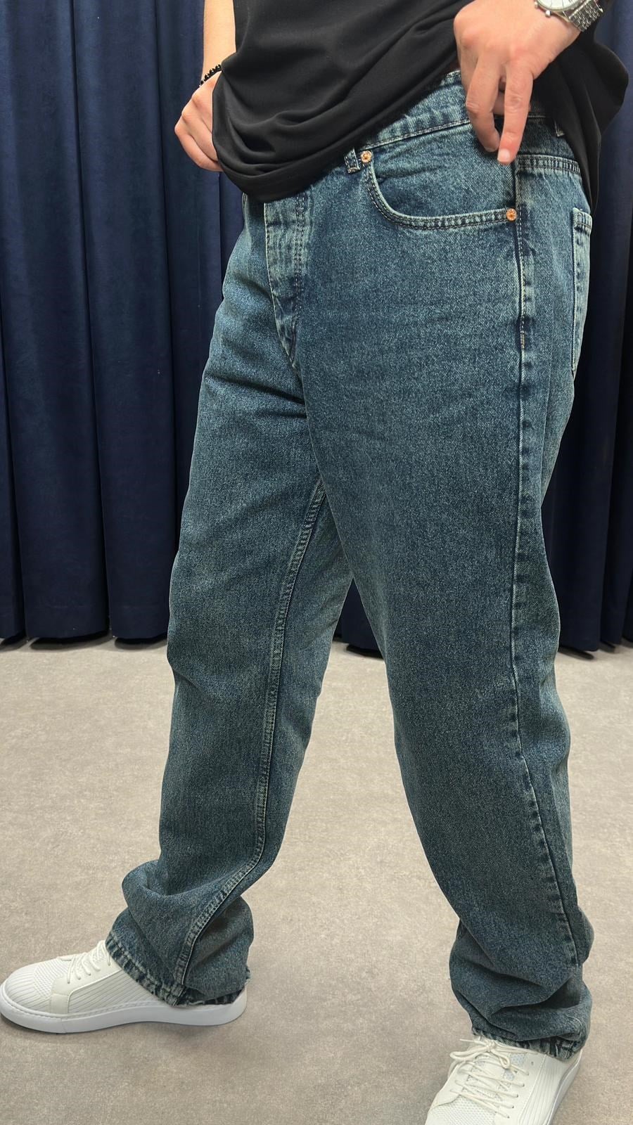 Baggy Kot Pantolon Tint Yıkama