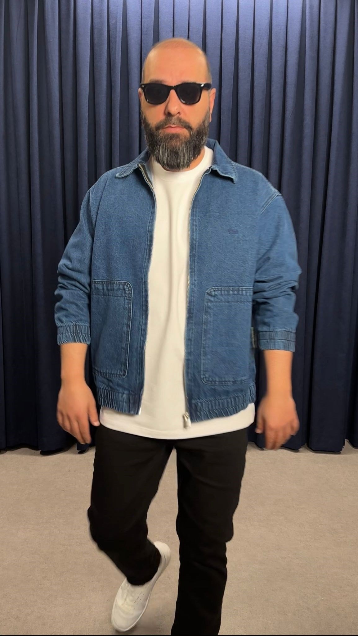 Oversize Kot Ceket Lacivert