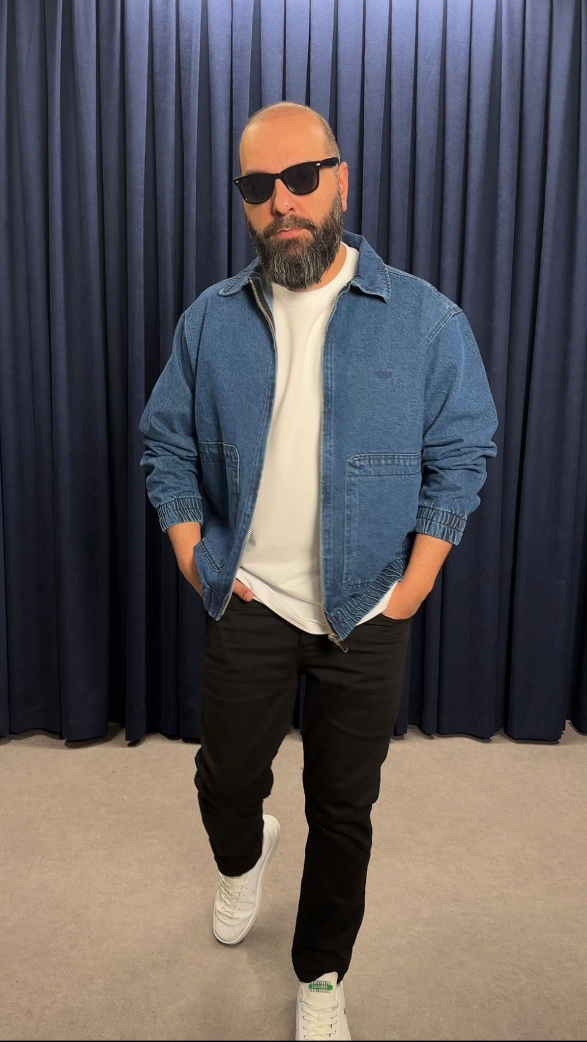 Oversize Kot Ceket Lacivert