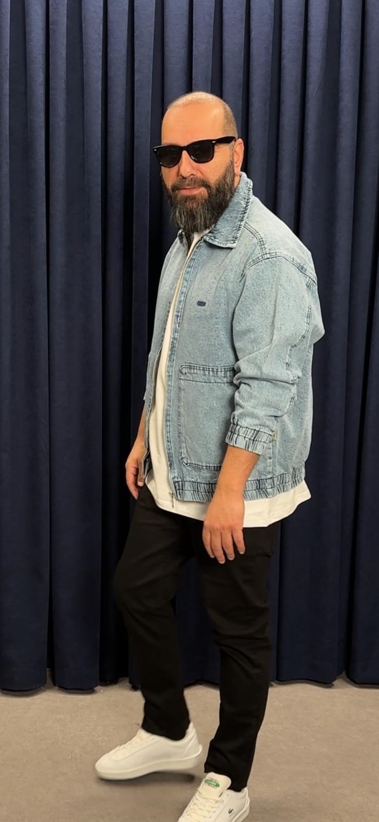 Oversize Kot Ceket Mavi