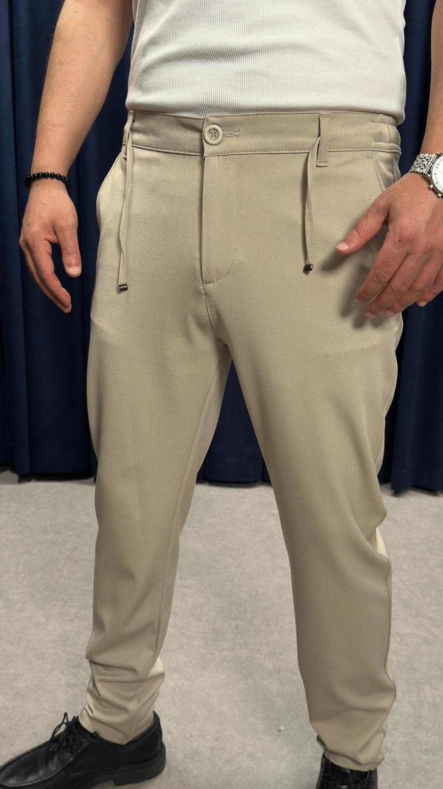 Slim Jagger Kumaş Pantolon Bej