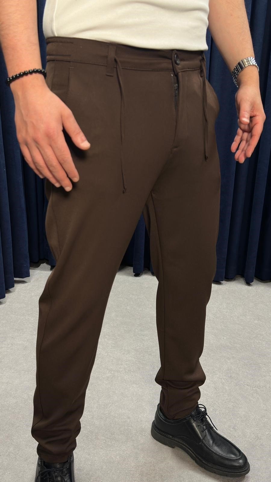 Slim Jagger Kumaş Pantolon Kahve