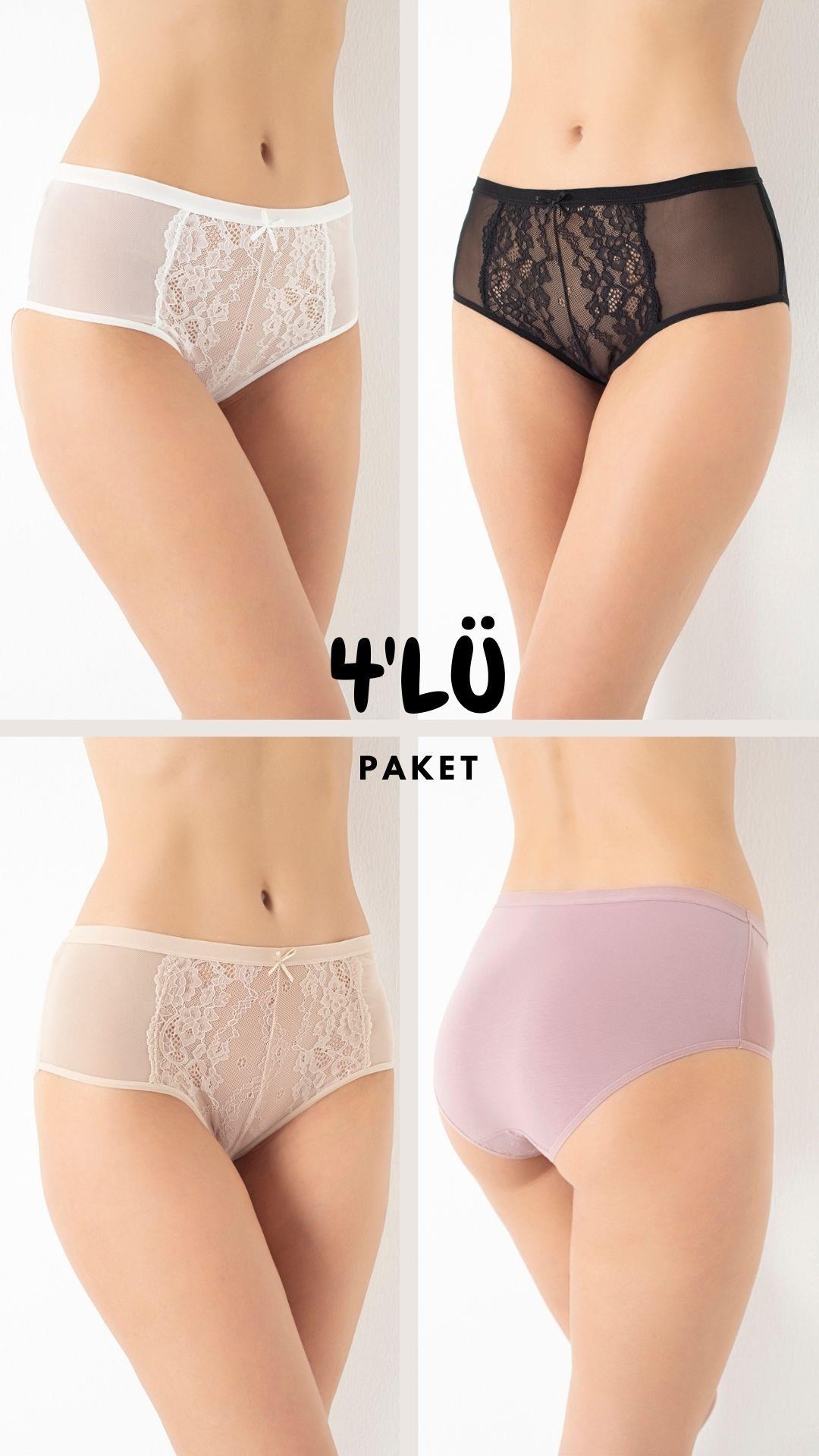 321104Kadın Dantelli 4'Lü Paket Bato Külot Asorti-1 C3T0N5O408cotonhause.com.tr Online Alışveriş - Sezon İndirimlerini Keşfet Kadın Dantelli 4'Lü Paket Bato Külot Asorti-1 C3T0N5O408KülotConfeoKadın Dantelli 4'Lü Paket Bato Külot Asorti-1 C3T0N5O408
