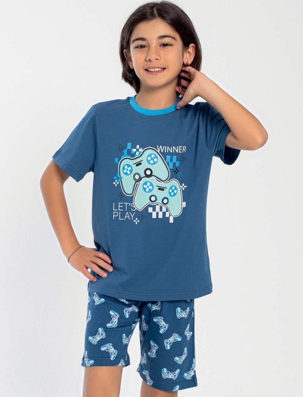 326445Erkek Çocuk Kısa Kol İndigo Pijama Takım C9T4N0O-047cotonhause.com.tr Online Alışveriş - Sezon İndirimlerini Keşfet Erkek Çocuk Kısa Kol İndigo Pijama Takım C9T4N0O-047PijamaConfeoErkek Çocuk Kısa Kol İndigo Pijama Takım C9T4N0O-047