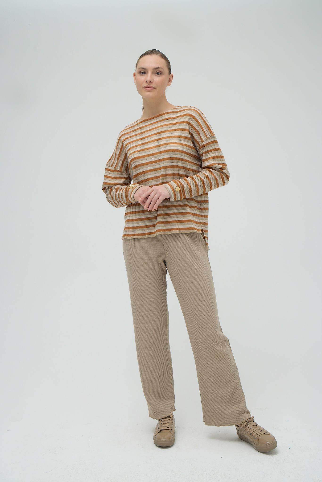 325521Kadın Uzun Kol Triko Taba Pijama Takım C9T2N2O12cotonhause.com.tr Online Alışveriş - Sezon İndirimlerini Keşfet Kadın Uzun Kol Triko Taba Pijama Takım C9T2N2O12Eşofman TakımGizzeyKadın Uzun Kol Triko Taba Pijama Takım C9T2N2O12