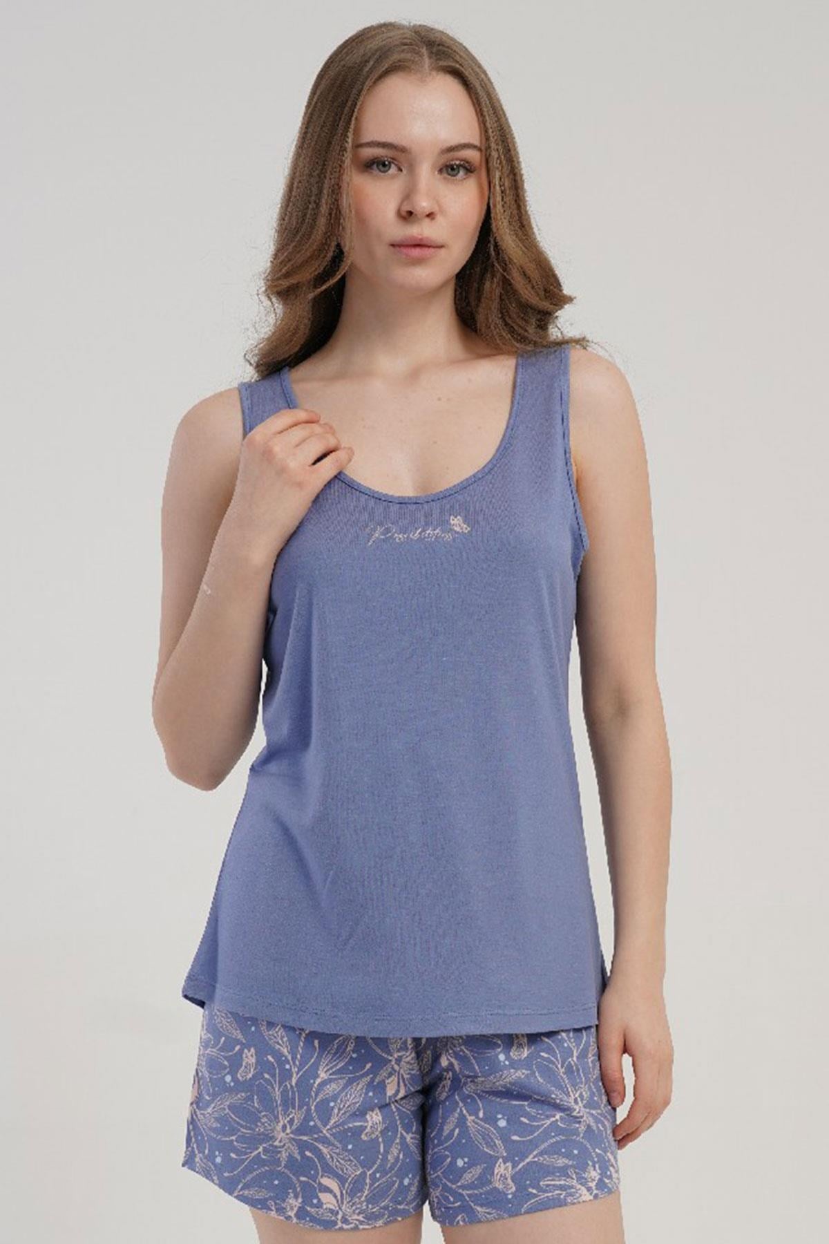 332512Kadın Kalın Askılı Şortlu Mor Pijama Takımı C5T7N1215Şortlu TakımkezokinoKadın Kalın Askılı Şortlu Mor Pijama Takımı C5T7N1215