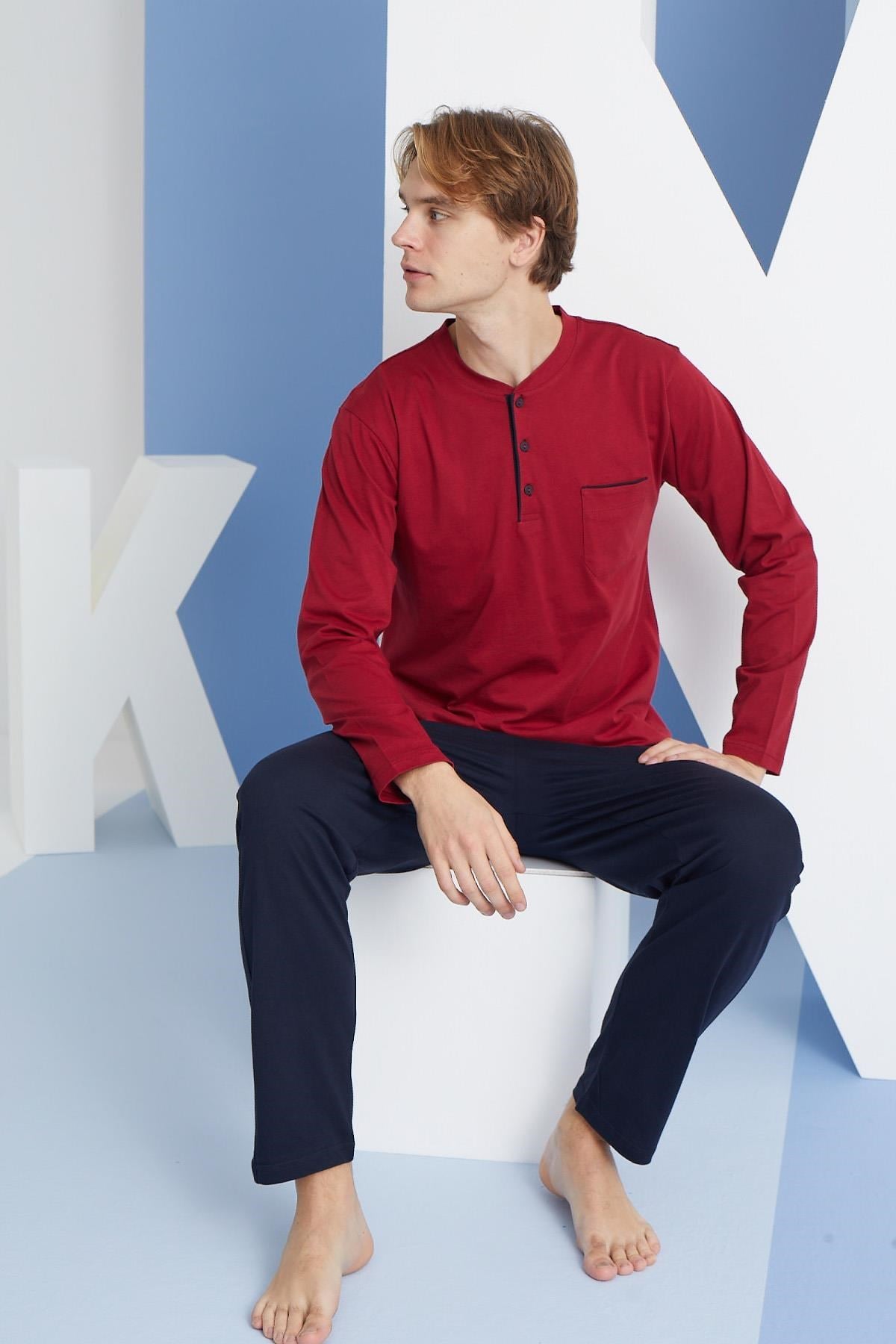 318170Erkek Uzun Kol Midi Yaka Bordo Pijama Takımı C9T2N5O0cotonhause.com.tr Online Alışveriş - Sezon İndirimlerini KeşfetErkek Uzun Kol Midi Yaka Bordo Pijama Takımı C9T2N5O0Pijama TakımıKLYErkek Uzun Kol Midi Yaka Bordo Pijama Takımı C9T2N5O0