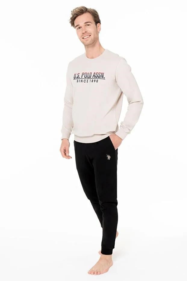 329172Erkek Bej Renk Uzun Kollu Bisiklet Yaka Lastikli Paça Pijama Takımı C8T2N981Pijama TakımıPoloErkek Bej Renk Uzun Kollu Bisiklet Yaka Lastikli Paça Pijama Takımı C8T2N981