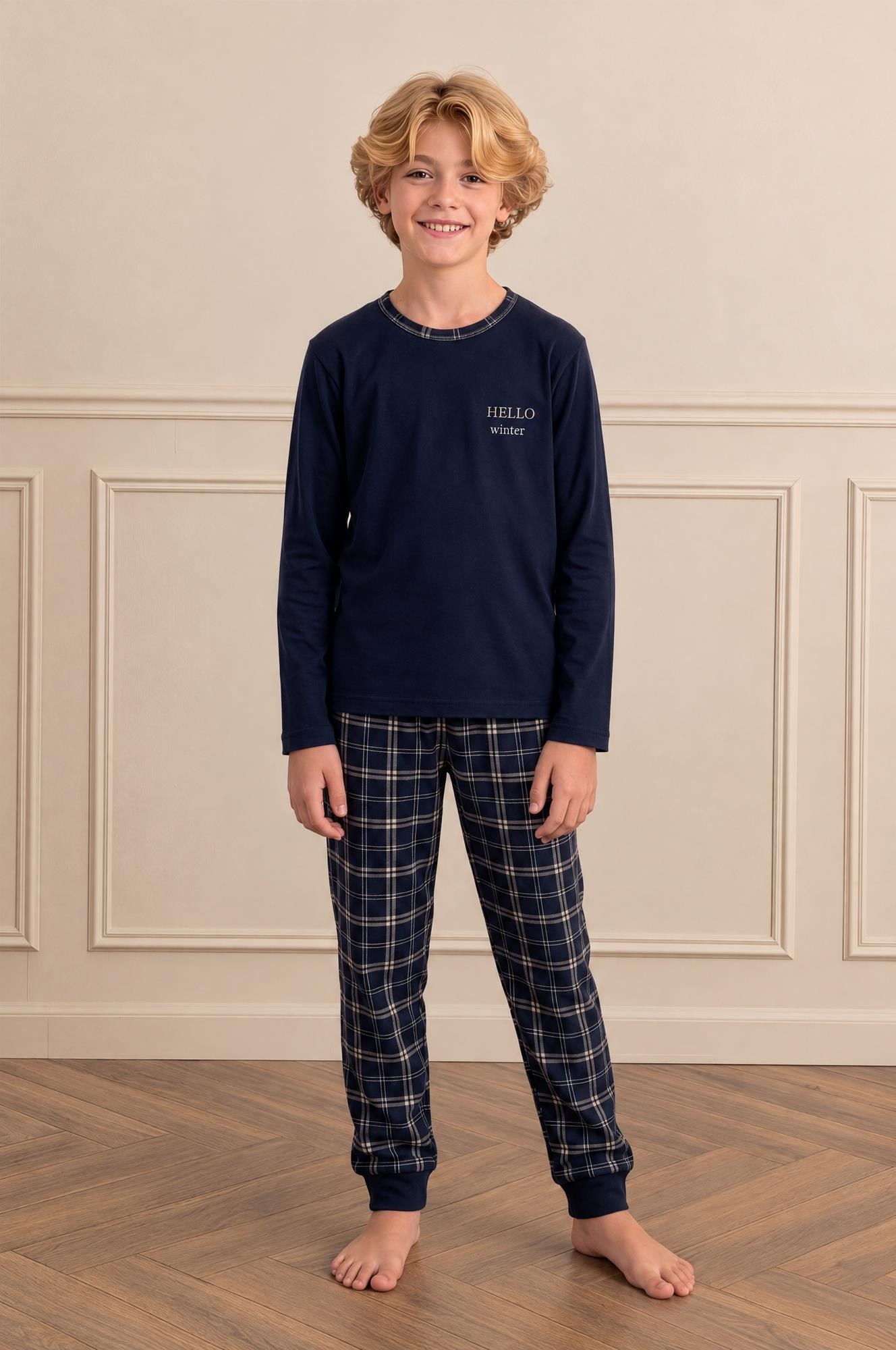 334299Erkek Çocuk Uzun Kollu Lacivert %100 Pamuk Pijama Takımı C0T5N007Erkek Çocuk Uzun Kollu Lacivert Pijama Takımı | cotonhauseErkek Çocuk PijamaSevimErkek Çocuk Uzun Kollu Lacivert %100 Pamuk Pijama Takımı C0T5N007