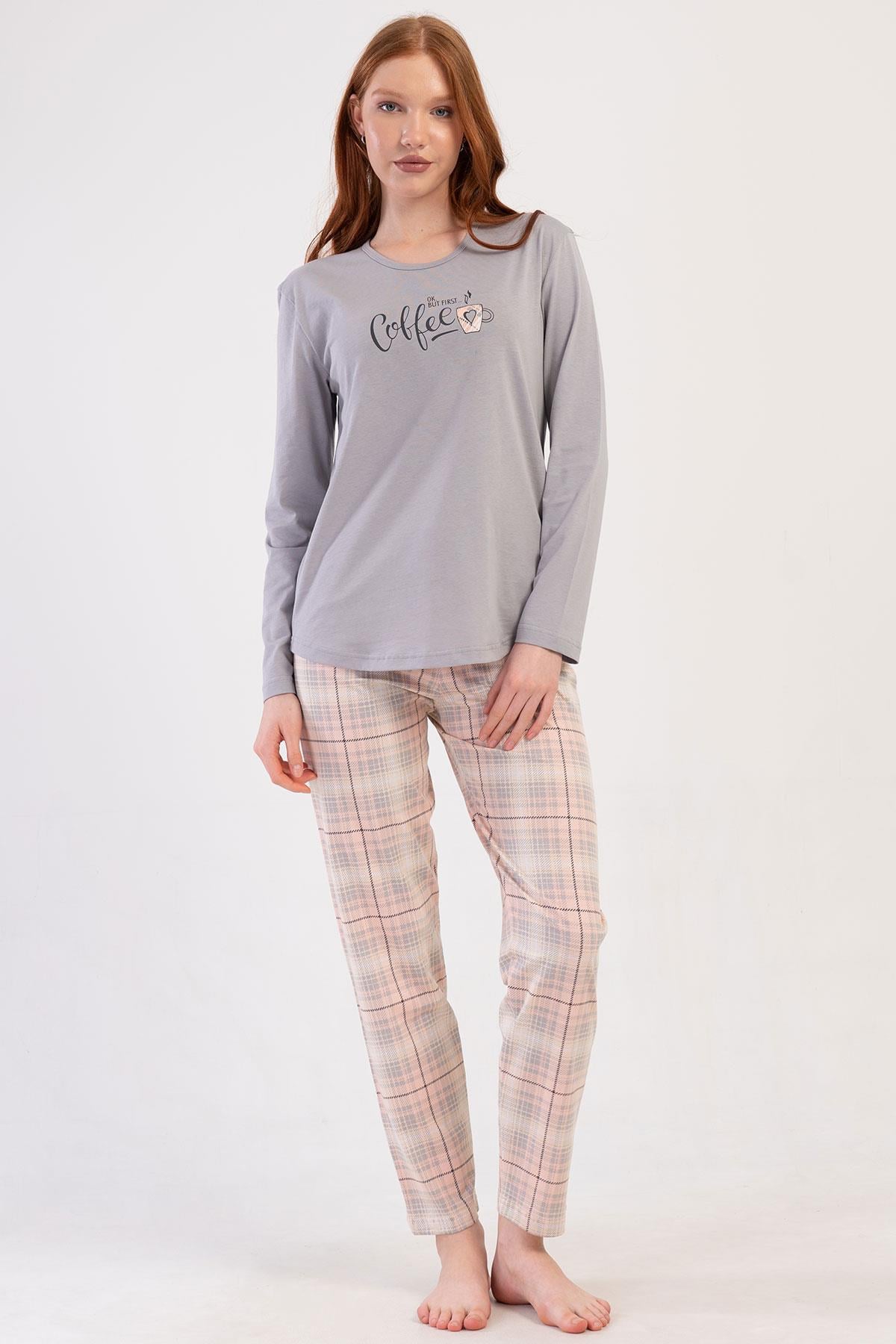 327333Kadın Uzun Kol Gri Pijama Takımı C9T2N0O014cotonhause.com.tr Online Alışveriş - Sezon İndirimlerini Keşfet Kadın Uzun Kol Gri Pijama Takımı C9T2N0O014Uzun Kol PijamaVienettaKadın Uzun Kol Gri Pijama Takımı C9T2N0O014