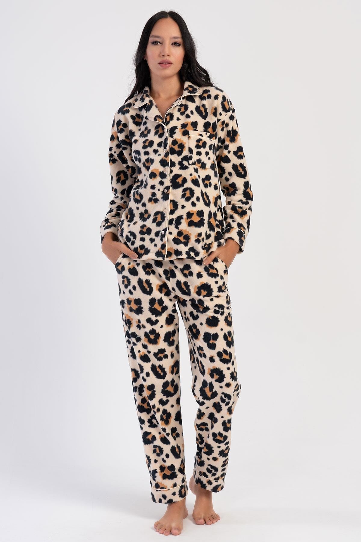 324374Kadın Uzun Kol Polar Önden Düğmeli Leopar Bej  Pijama Takım C7T6N0O304Kadın Uzun Kol Polar Önden Düğmeli Leopar Bej  Pijama Takım C7T6N0O304VienettaUzun Kol PijamaUzun Kol PijamaVienettaKadın Uzun Kol Polar Önden Düğmeli Leopar Bej  Pijama Takım C7T6N0O304