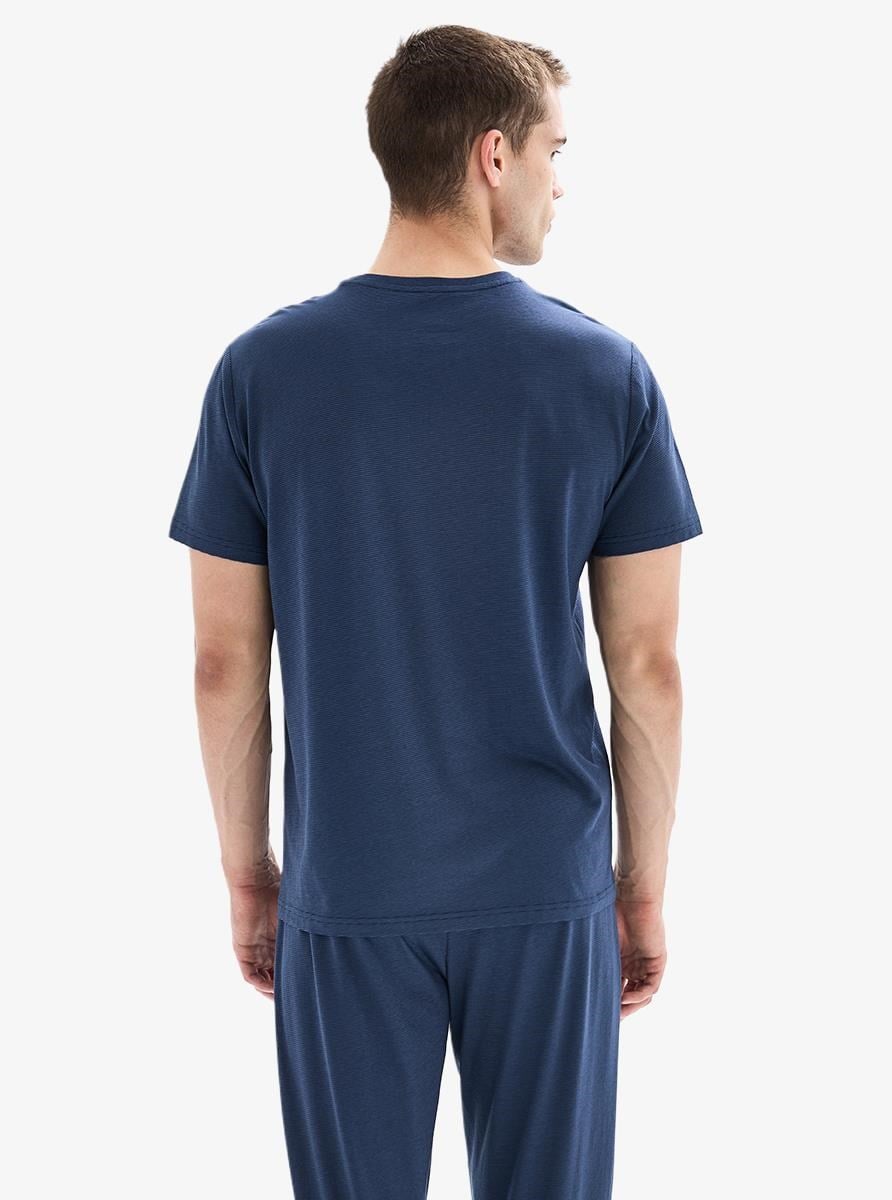 332837Erkek Kısa Kol Lacivert Pijama Takımı C7T7N804Pijama TakımıBlackspadeErkek Kısa Kol Lacivert Pijama Takımı C7T7N804