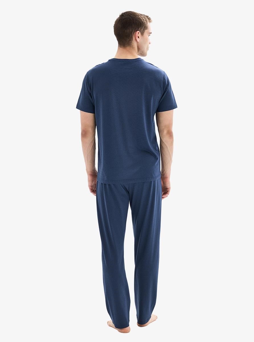 332837Erkek Kısa Kol Lacivert Pijama Takımı C7T7N804Pijama TakımıBlackspadeErkek Kısa Kol Lacivert Pijama Takımı C7T7N804