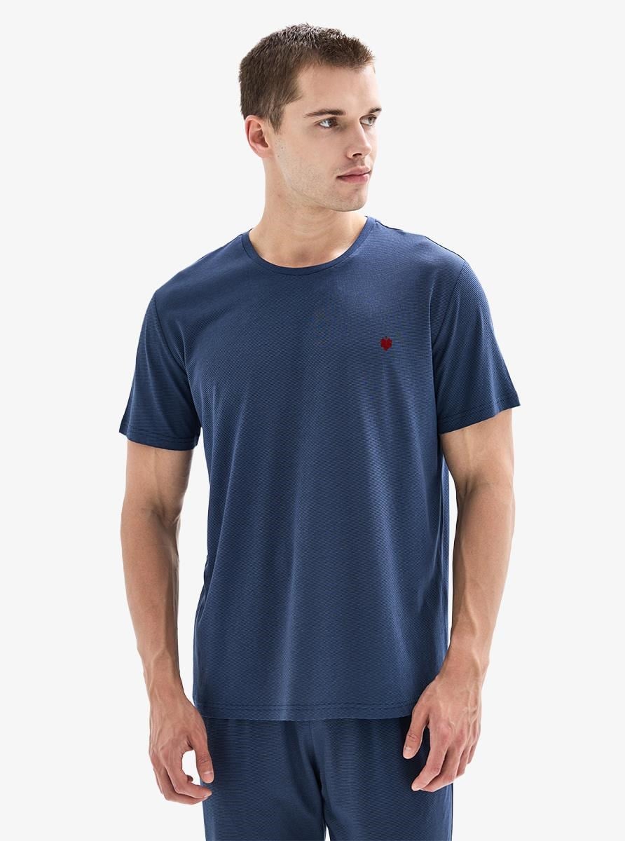 332837Erkek Kısa Kol Lacivert Pijama Takımı C7T7N804Pijama TakımıBlackspadeErkek Kısa Kol Lacivert Pijama Takımı C7T7N804