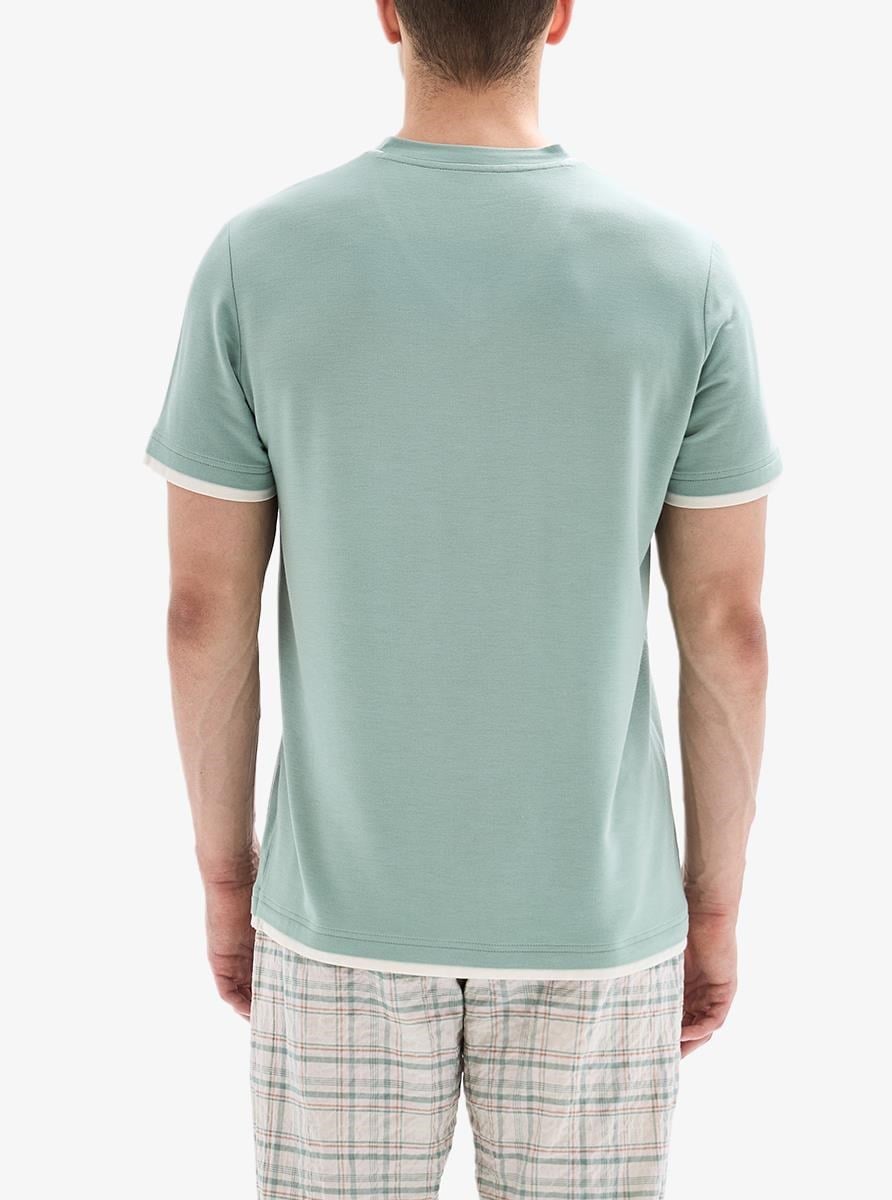 332840Erkek Kısa Kollu Yeşil Pijama Takımı C7T8N804Pijama TakımıBlackspadeErkek Kısa Kollu Yeşil Pijama Takımı C7T8N804