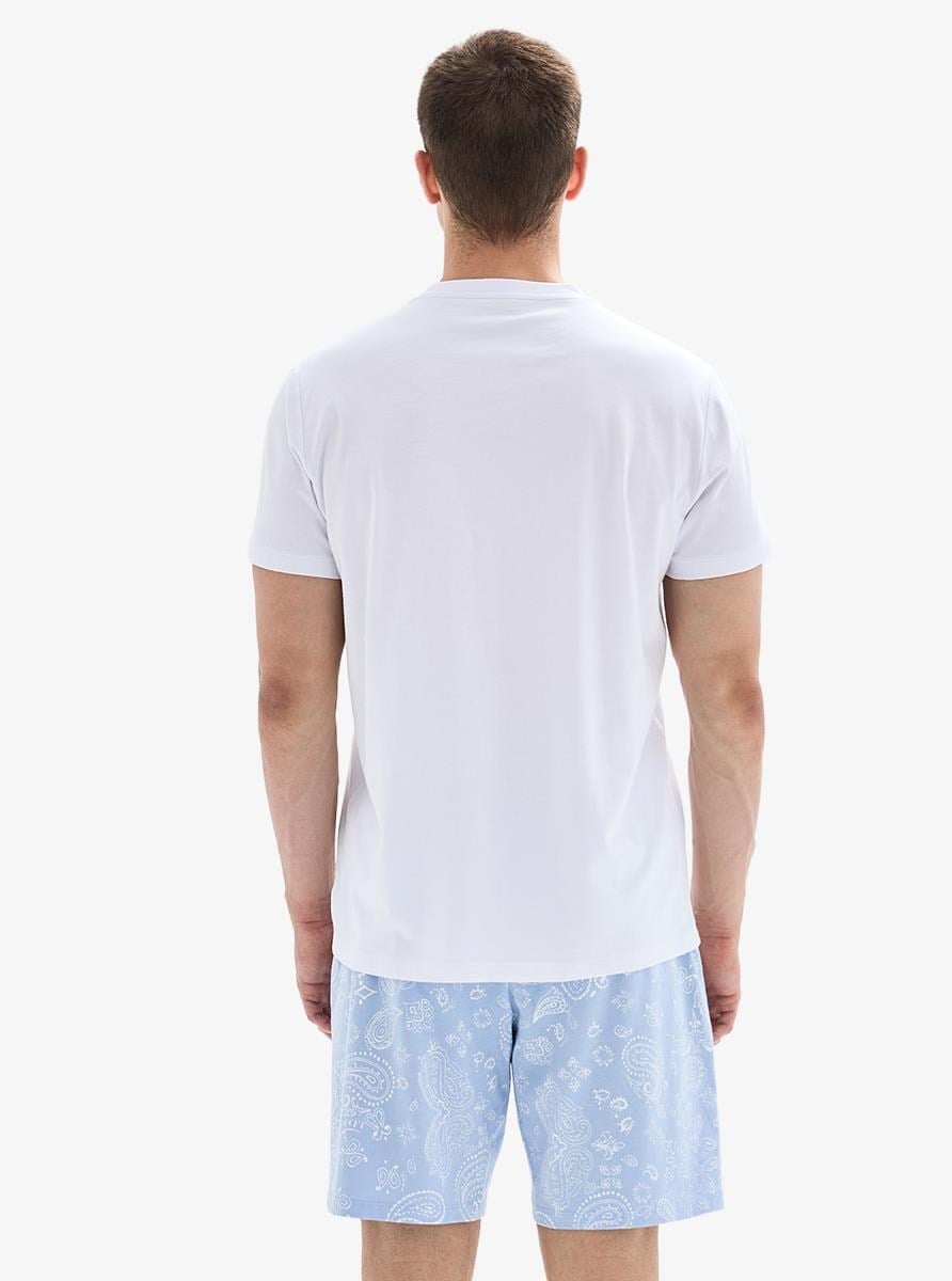 332845Erkek Kısa Kollu Şortlu Beyaz Pijama Takımı C8T9N804Pijama TakımıBlackspadeErkek Kısa Kollu Şortlu Beyaz Pijama Takımı C8T9N804