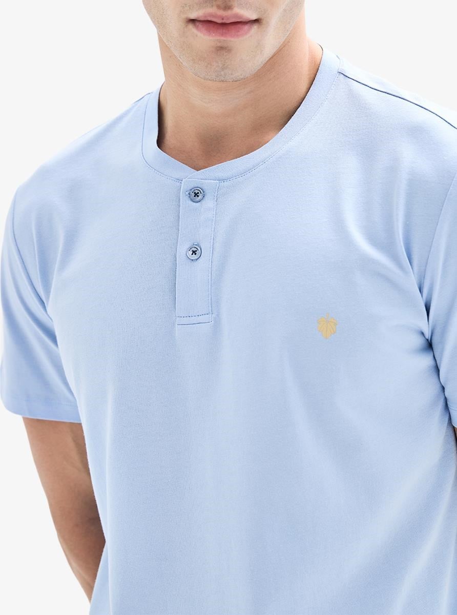 332844Erkek Yarım Düğmeli Kısa Kollu Mavi Pijama Takımı C7T9N804Pijama TakımıBlackspadeErkek Yarım Düğmeli Kısa Kollu Mavi Pijama Takımı C7T9N804