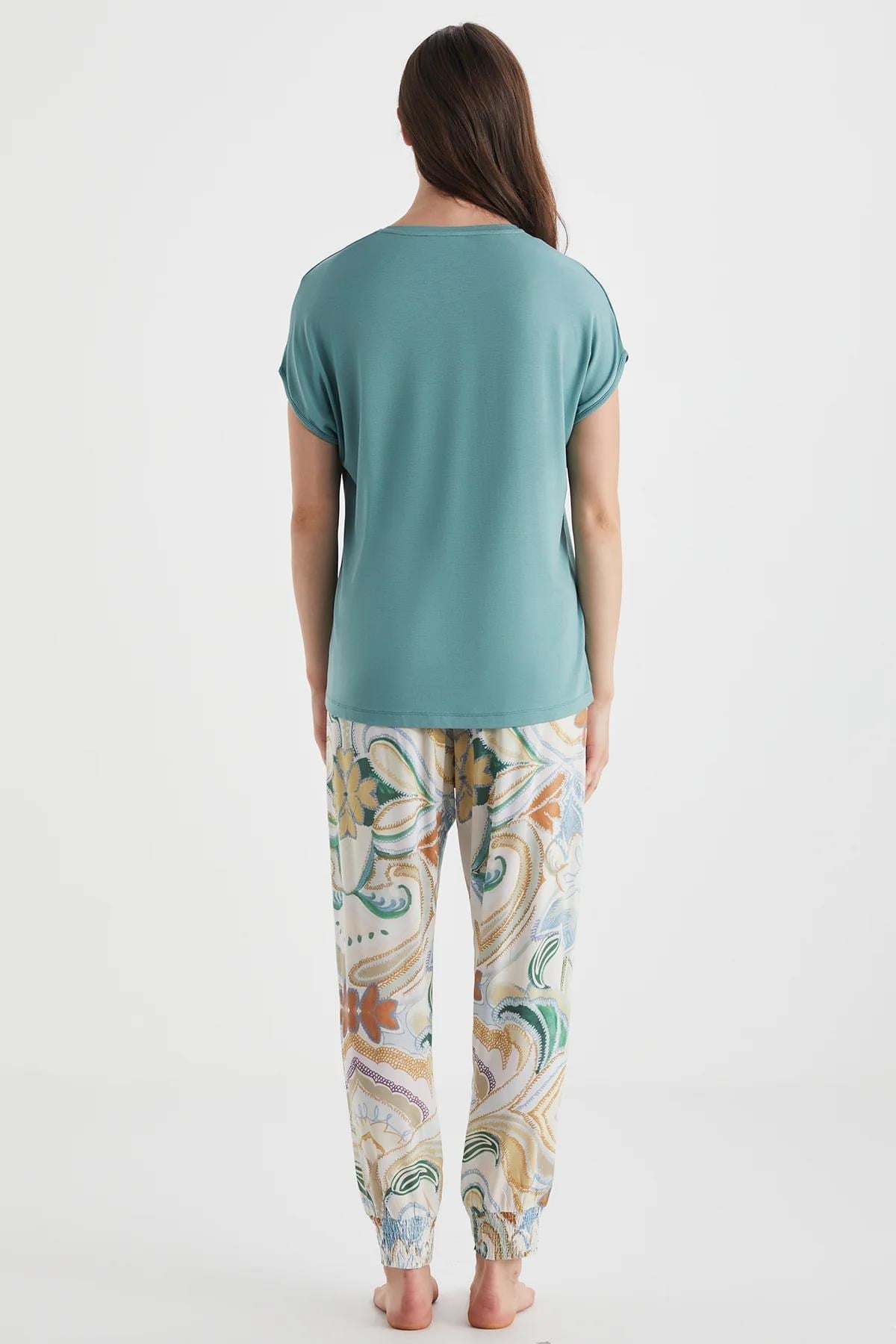 328271Kadın Bilek Lastikli Pijama Takımı – Desenli Pantolon, Viskon Kısa Kollu Üst C9T1N72cotonhause.com.tr Online Alışveriş - Sezon İndirimlerini Keşfet Kadın Bilek Lastikli Pijama Takımı – Desenli Pantolon, Viskon Kısa Kollu Üst C9T1N72Kısa Kol / Askılı Pijamacatherine'sKadın Bilek Lastikli Pijama Takımı – Desenli Pantolon, Viskon Kısa Kollu Üst C9T1N72