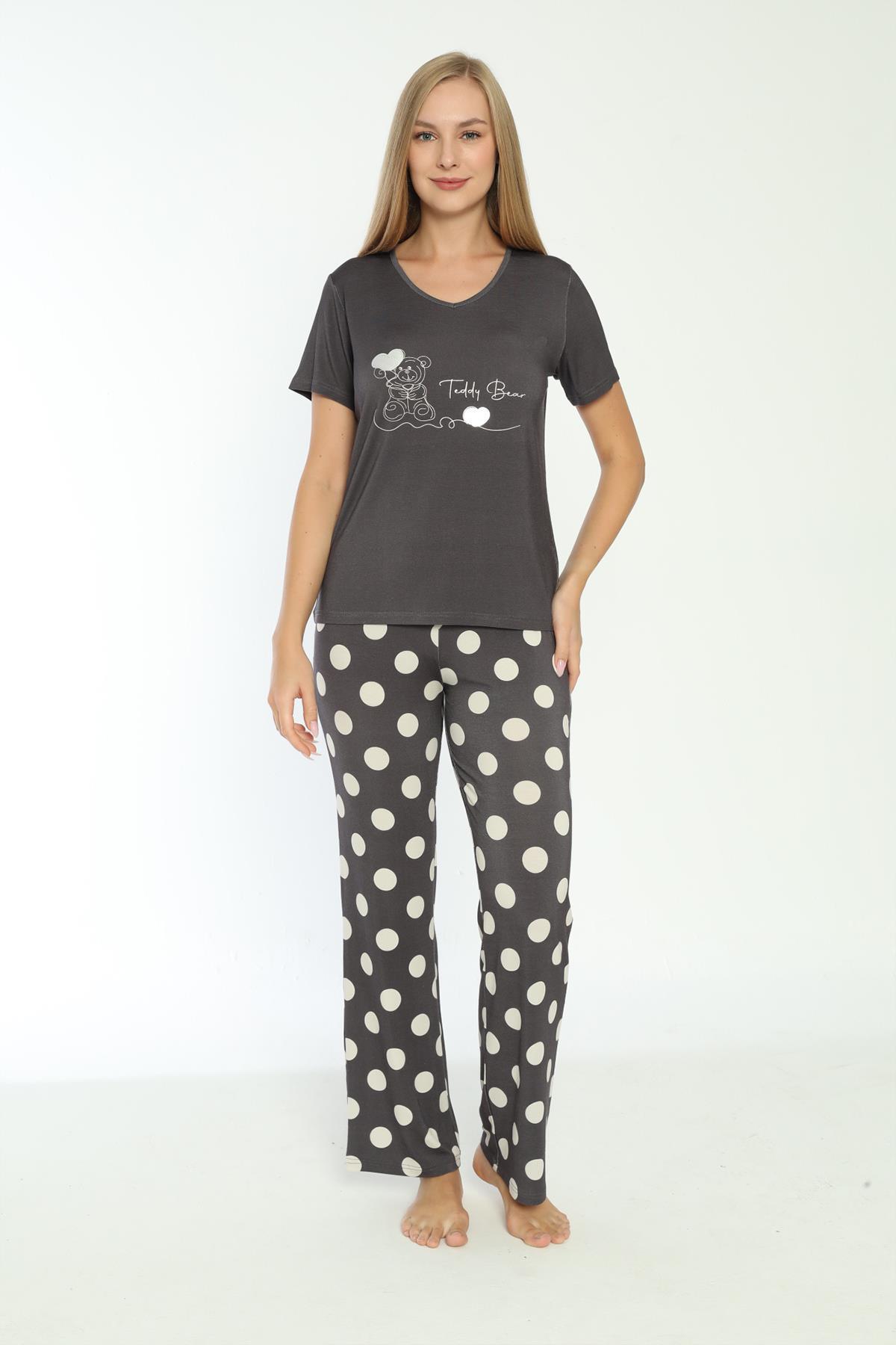326473Kadın Kısa Kol Füme Pijama Takım C6T4N7O-048cotonhause.com.tr Online Alışveriş - Sezon İndirimlerini Keşfet Kadın Kısa Kol Füme Pijama Takım C6T4N7O-048Kısa Kol / Askılı PijamaConfeoKadın Kısa Kol Füme Pijama Takım C6T4N7O-048