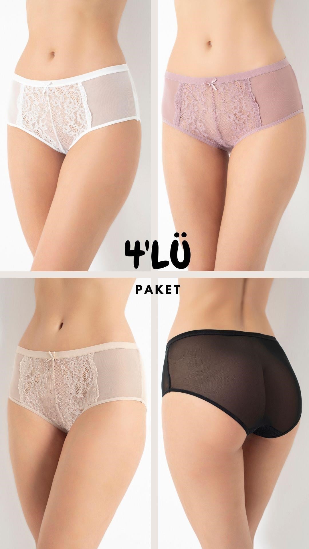 321108Kadın Dantelli 4'Lü Ekonomik Paket Külot Asorti-1 C5T0N5O408cotonhause.com.tr Online Alışveriş - Sezon İndirimlerini Keşfet Kadın Dantelli 4'Lü Ekonomik Paket Külot Asorti-1 C5T0N5O408KülotConfeoKadın Dantelli 4'Lü Ekonomik Paket Külot Asorti-1 C5T0N5O408