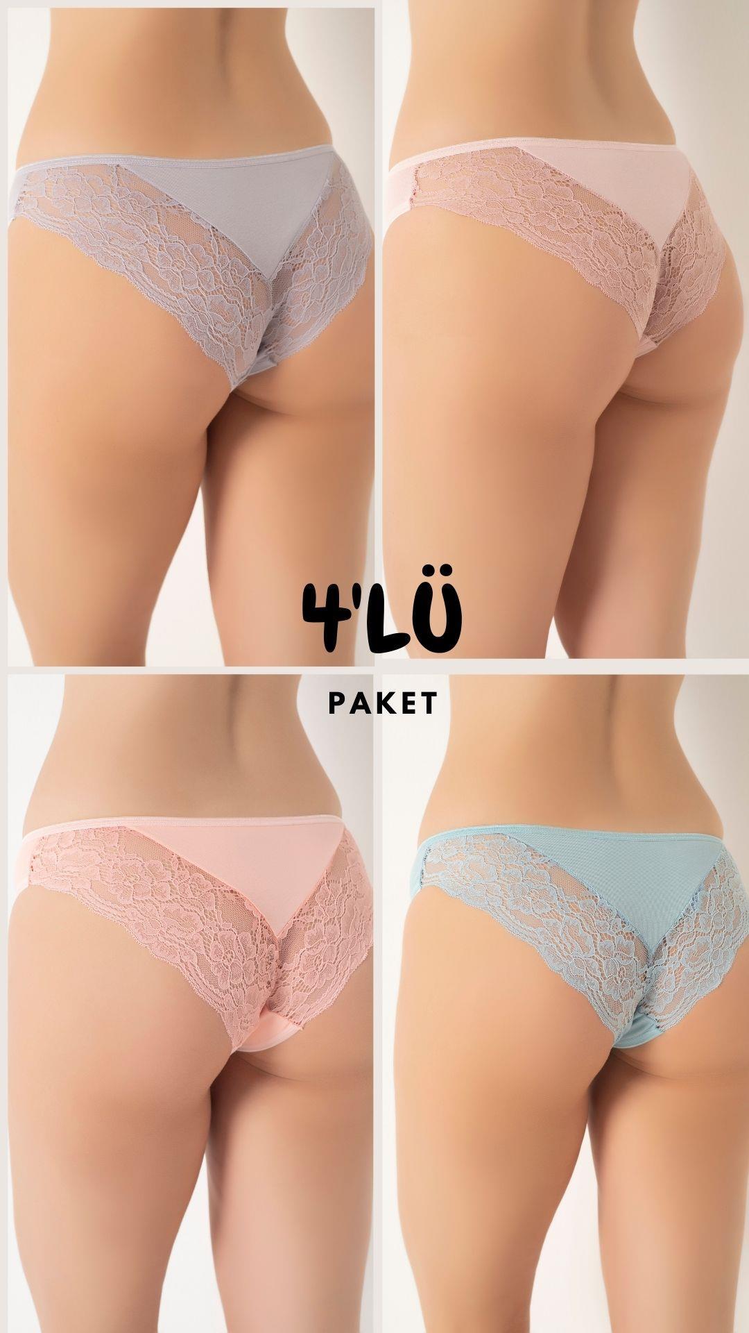 321079Kadın Dantelli 4 Lü Paket Karşık Renk Külot Asorti-2 C1T0N0O408cotonhause.com.tr Online Alışveriş - Sezon İndirimlerini Keşfet Kadın Dantelli 4 Lü Paket Karşık Renk Külot Asorti-2 C1T0N0O408KülotConfeoKadın Dantelli 4 Lü Paket Karşık Renk Külot Asorti-2 C1T0N0O408