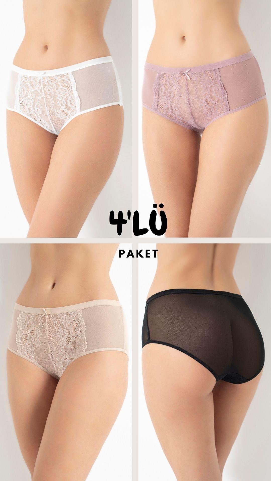 321108Kadın Dantelli 4'Lü Ekonomik Paket Külot Asorti-1 C5T0N5O408cotonhause.com.tr Online Alışveriş - Sezon İndirimlerini Keşfet Kadın Dantelli 4'Lü Ekonomik Paket Külot Asorti-1 C5T0N5O408KülotConfeoKadın Dantelli 4'Lü Ekonomik Paket Külot Asorti-1 C5T0N5O408