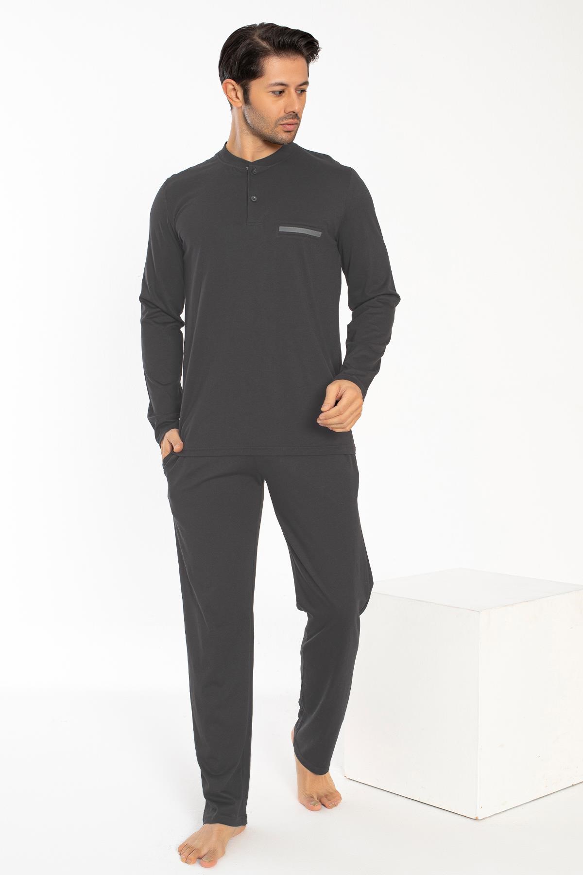 326476Erkek Uzun Kol Füme Pijama Takım C7T2N0O-049cotonhause.com.tr Online Alışveriş - Sezon İndirimlerini Keşfet Erkek Uzun Kol Füme Pijama Takım C7T2N0O-049Pijama TakımıConfeoErkek Uzun Kol Füme Pijama Takım C7T2N0O-049