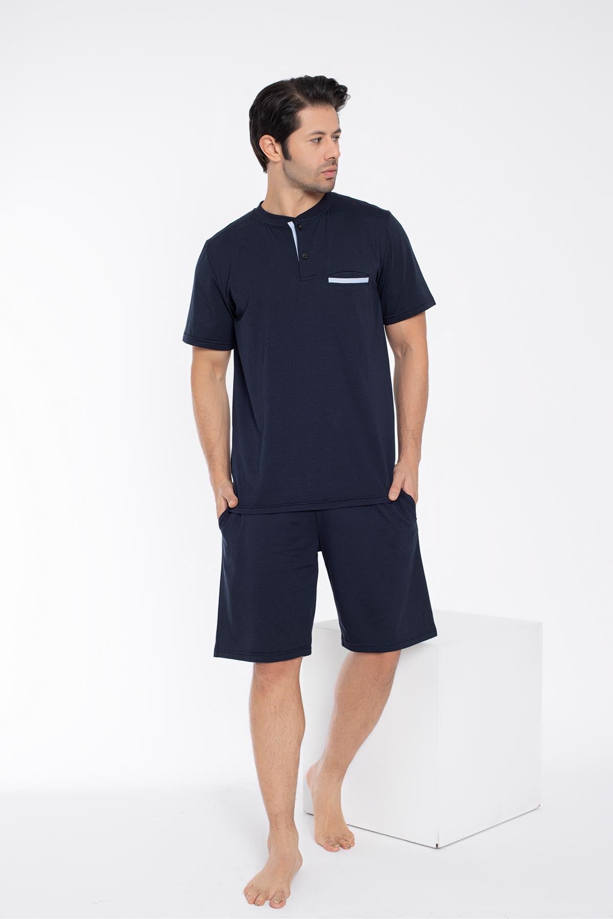 326459Erkek Kısa Kol Şortlu Lacivert Pijama Takım C7T0N1O-049cotonhause.com.tr Online Alışveriş - Sezon İndirimlerini Keşfet Erkek Kısa Kol Şortlu Lacivert Pijama Takım C7T0N1O-049Pijama TakımıConfeoErkek Kısa Kol Şortlu Lacivert Pijama Takım C7T0N1O-049