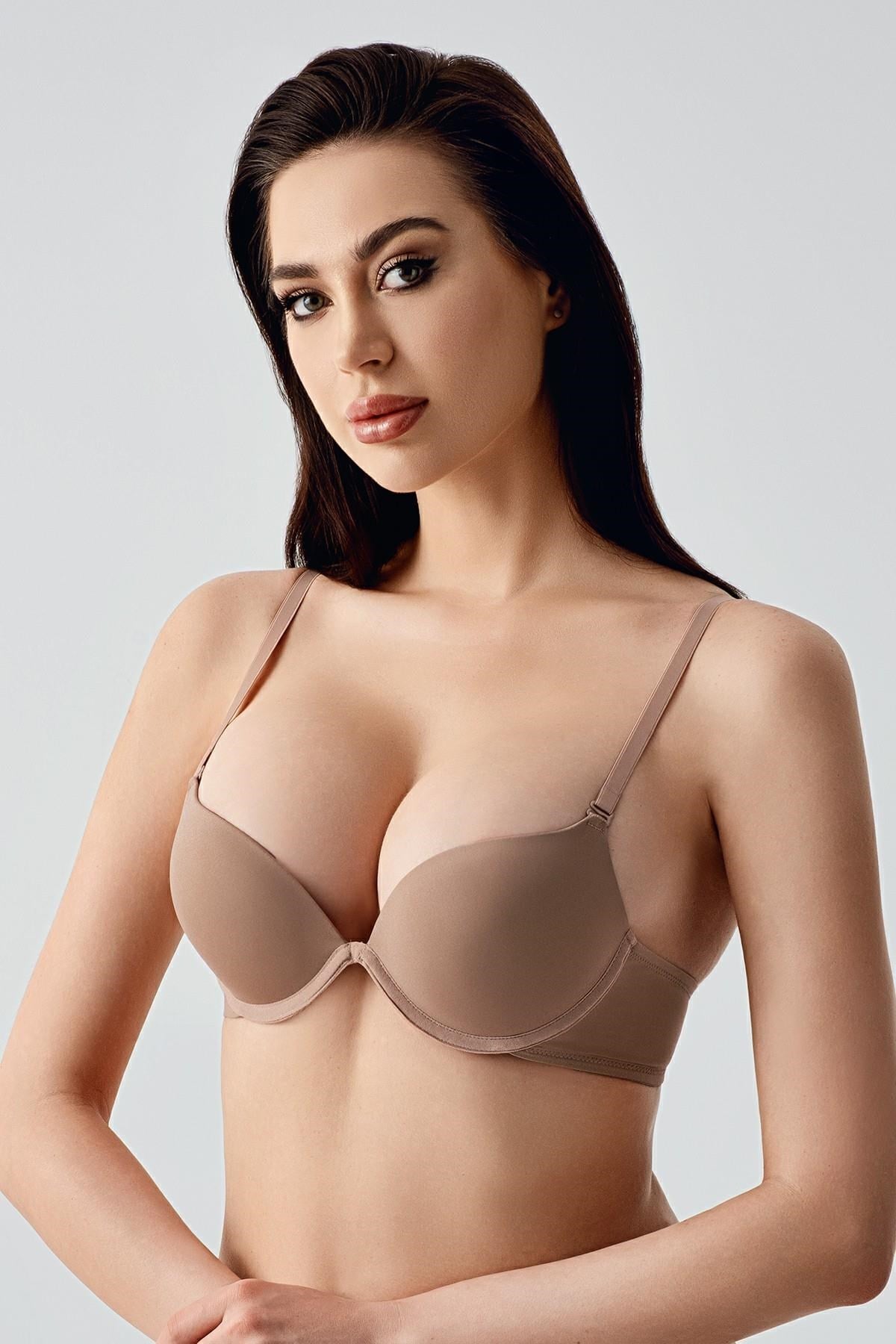 328586Kadın Push-Up Özel Çift Dolgulu - Göğüsü Dolgun Gösteren Capucino Renk Sütyen 337035Destekli / Push upcotonhauseKadın Push-Up Özel Çift Dolgulu - Göğüsü Dolgun Gösteren Capucino Renk Sütyen 337035