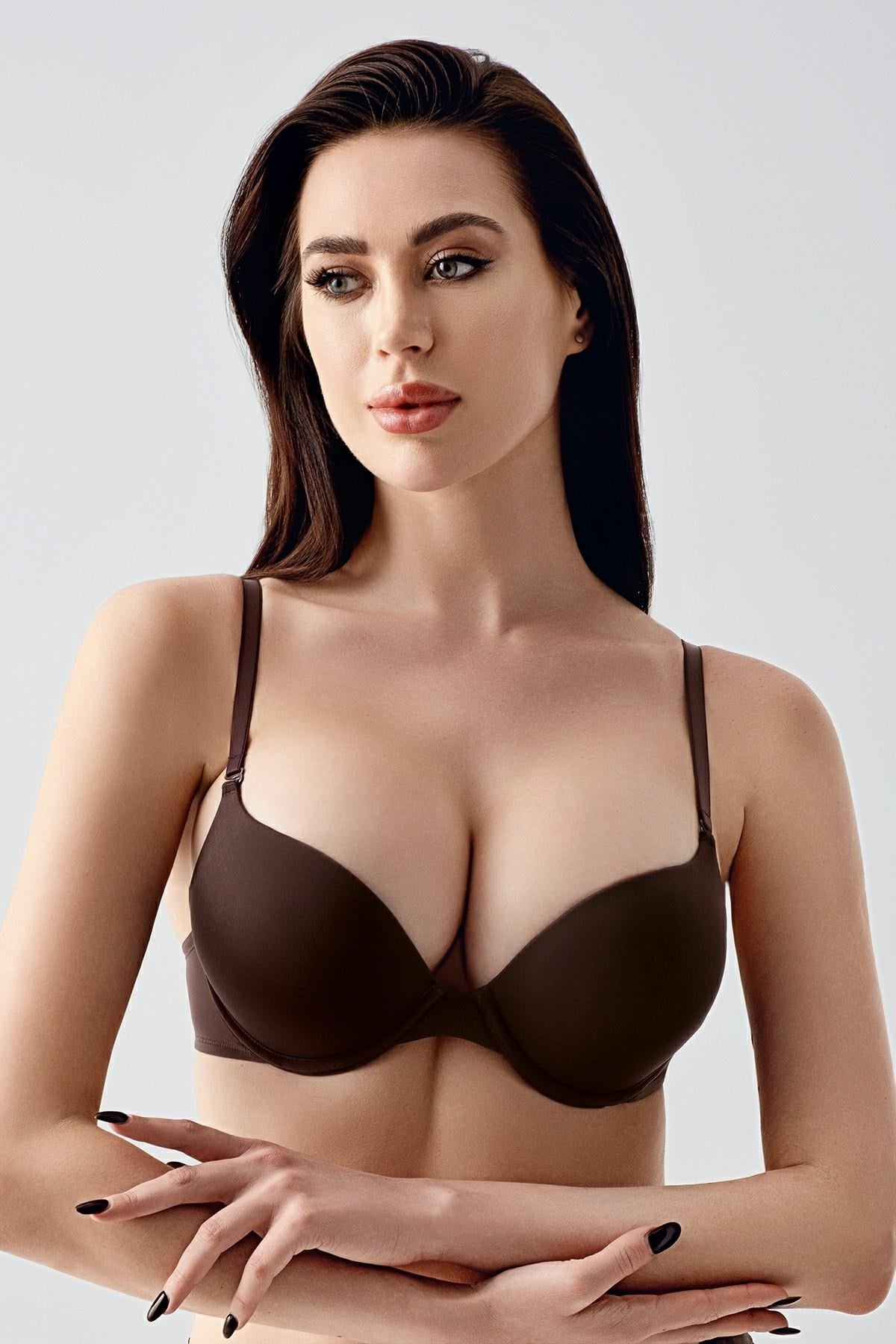 329938Kadın Push-Up Kahverengi Sütyen – Şekillendirici Model Rahat Kullanım C0T3N0733Destekli / Push upcotonhauseKadın Push-Up Kahverengi Sütyen – Şekillendirici Model Rahat Kullanım C0T3N0733