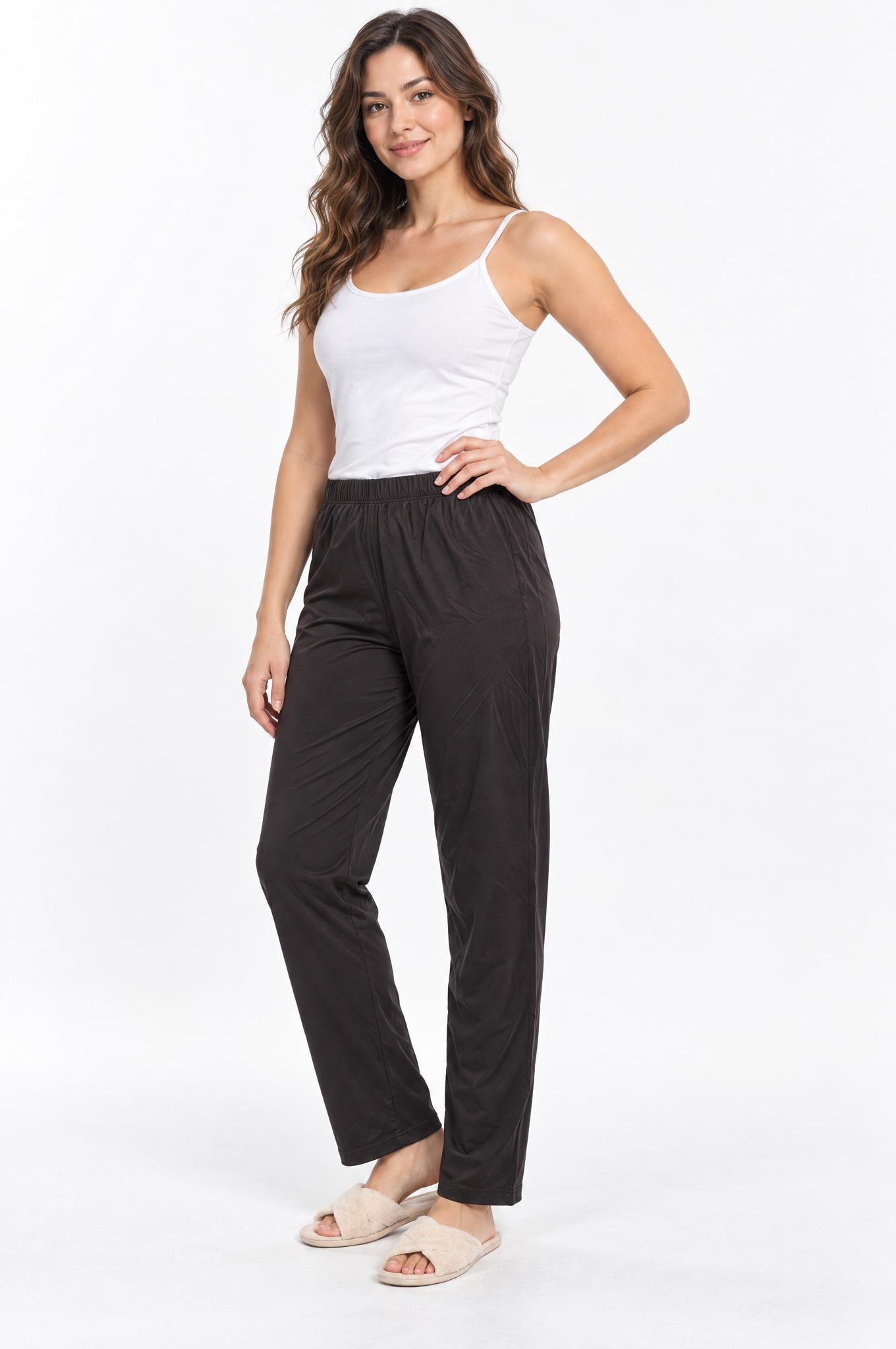 334387Kadın Viskon Kumaş Koyu Kahve Tek Alt Pijama Altı 5800Kadın Tek AltcotonhauseKadın Viskon Kumaş Koyu Kahve Tek Alt Pijama Altı 5800