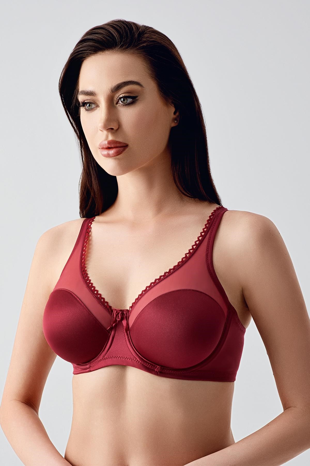 330019Kadın Toparlayıcı Balenli Bordo Sütyen – Tül Detaylı, Rahat Form C4T0N3253ToparlayıcıcotonhauseKadın Toparlayıcı Balenli Bordo Sütyen – Tül Detaylı, Rahat Form C4T0N3253