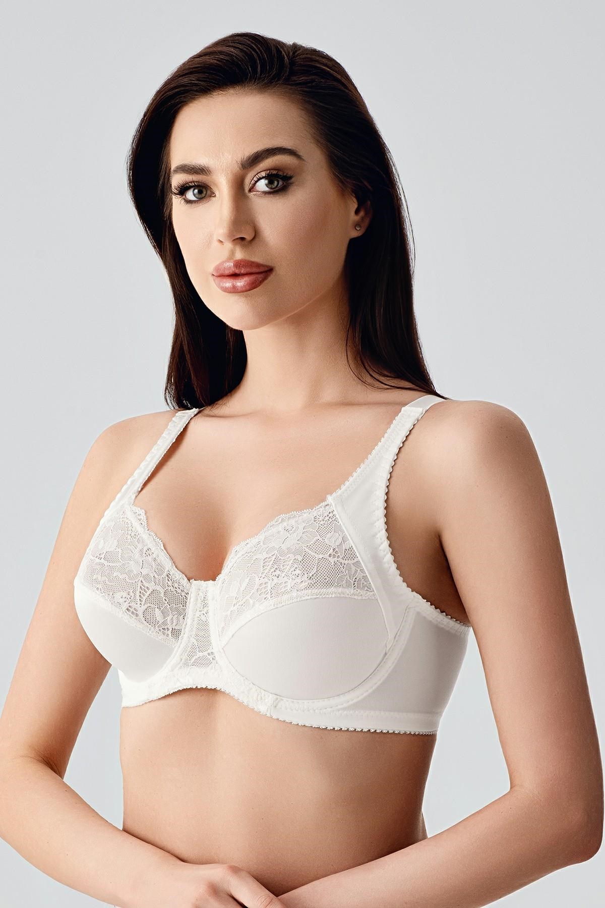 330016Kadın Toparlayıcı Balenli  Dantel İşlemeli Ekru Sütyen C5T0N3243ToparlayıcıcotonhauseKadın Toparlayıcı Balenli  Dantel İşlemeli Ekru Sütyen C5T0N3243