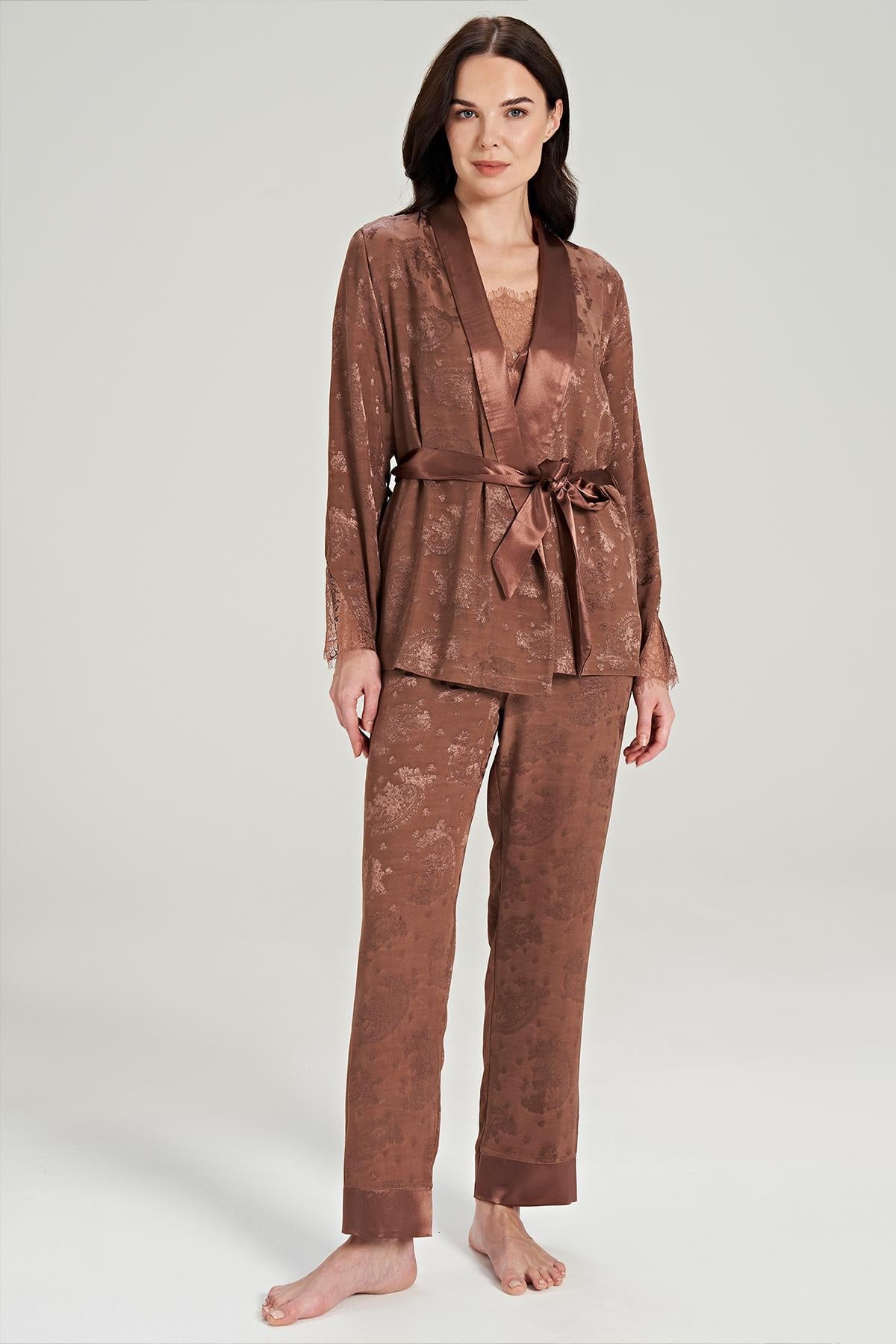 320902Kadın 3 Lü Jakar Kahve Pijama Takım C1T3N0O5cotonhause.com.tr Online Alışveriş - Sezon İndirimlerini Keşfet Kadın 3 Lü Jakar Kahve Pijama Takım C1T3N0O53'lü SetlerFeyzaKadın 3 Lü Jakar Kahve Pijama Takım C1T3N0O5