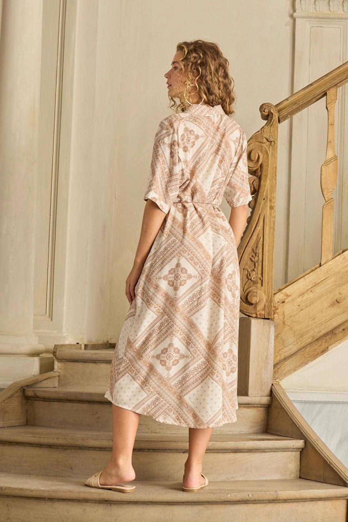 320600Kadın Kısa Kol Önden Düğmeli Kahve Elbise C6T2N1O12cotonhause.com.tr Online Alışveriş - Sezon İndirimlerini Keşfet Kadın Kısa Kol Önden Düğmeli Kahve Elbise C6T2N1O12Tunik & ElbiseGizzeyKadın Kısa Kol Önden Düğmeli Kahve Elbise C6T2N1O12