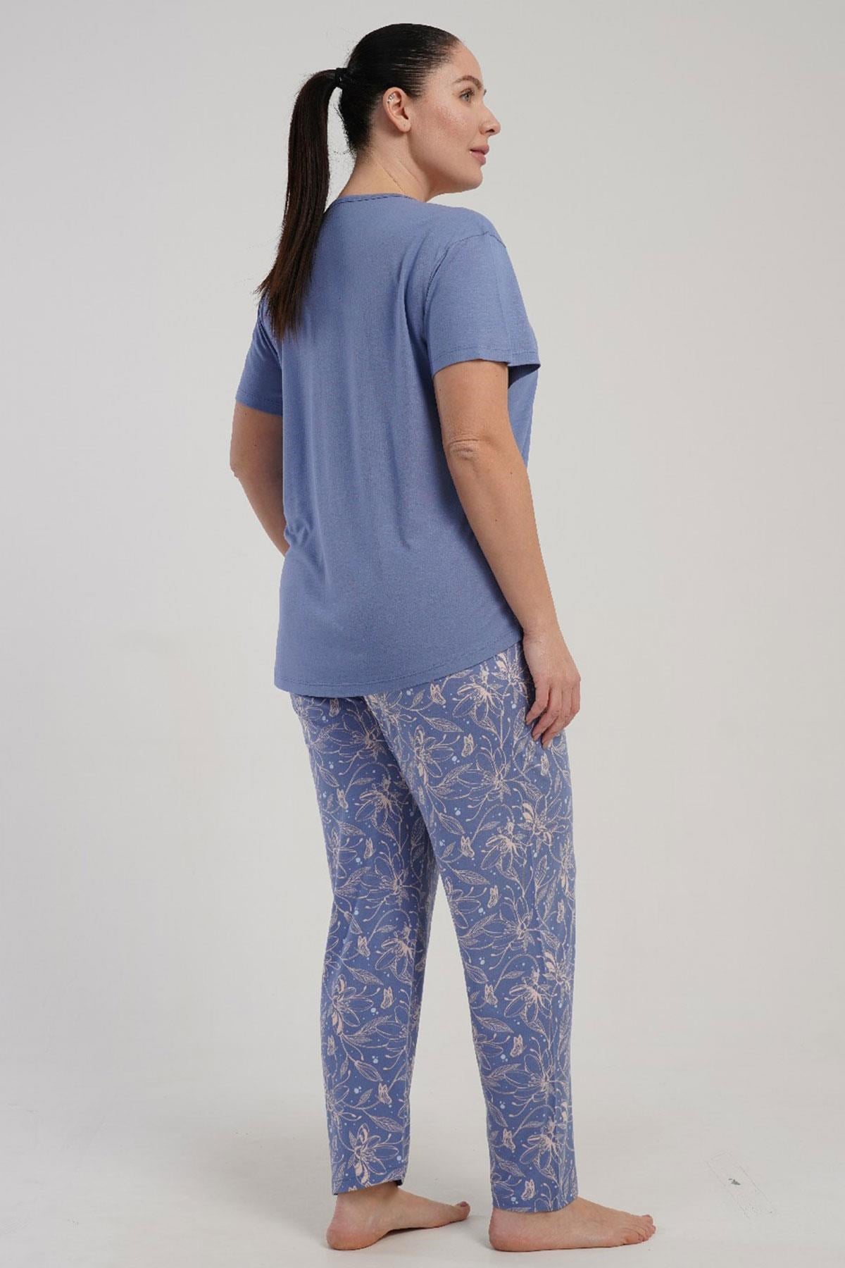 332540Kadın Büyük Beden Kısa Kollu Mor Pijama Takımı Yazlık Ev Giyimi C8T4N2215Büyük BedenkezokinoKadın Büyük Beden Kısa Kollu Mor Pijama Takımı Yazlık Ev Giyimi C8T4N2215