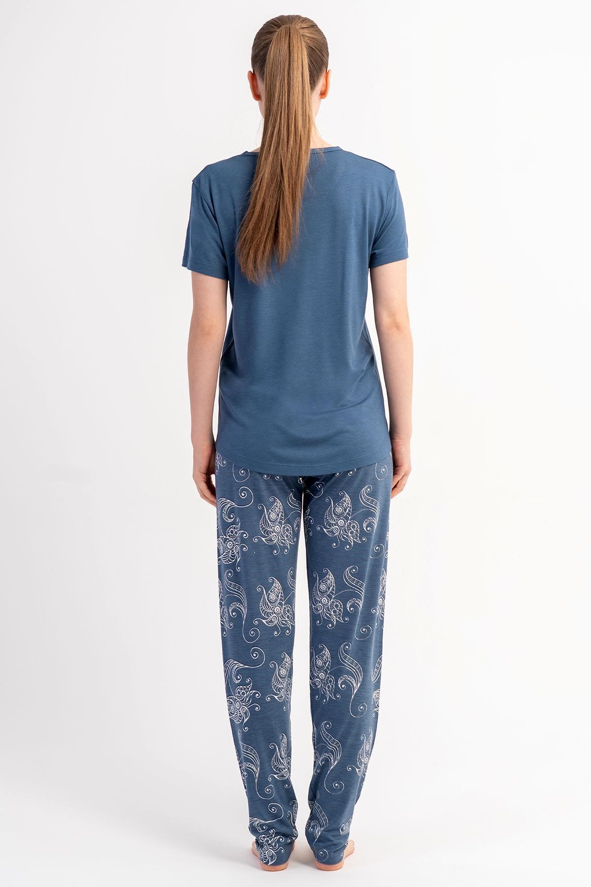 332520Kadın Kısa Kollu Koyu Gri Pijama Takımı Yazlık Ev Giyimi C5T0N2215Kısa Kol / Askılı PijamakezokinoKadın Kısa Kollu Koyu Gri Pijama Takımı Yazlık Ev Giyimi C5T0N2215