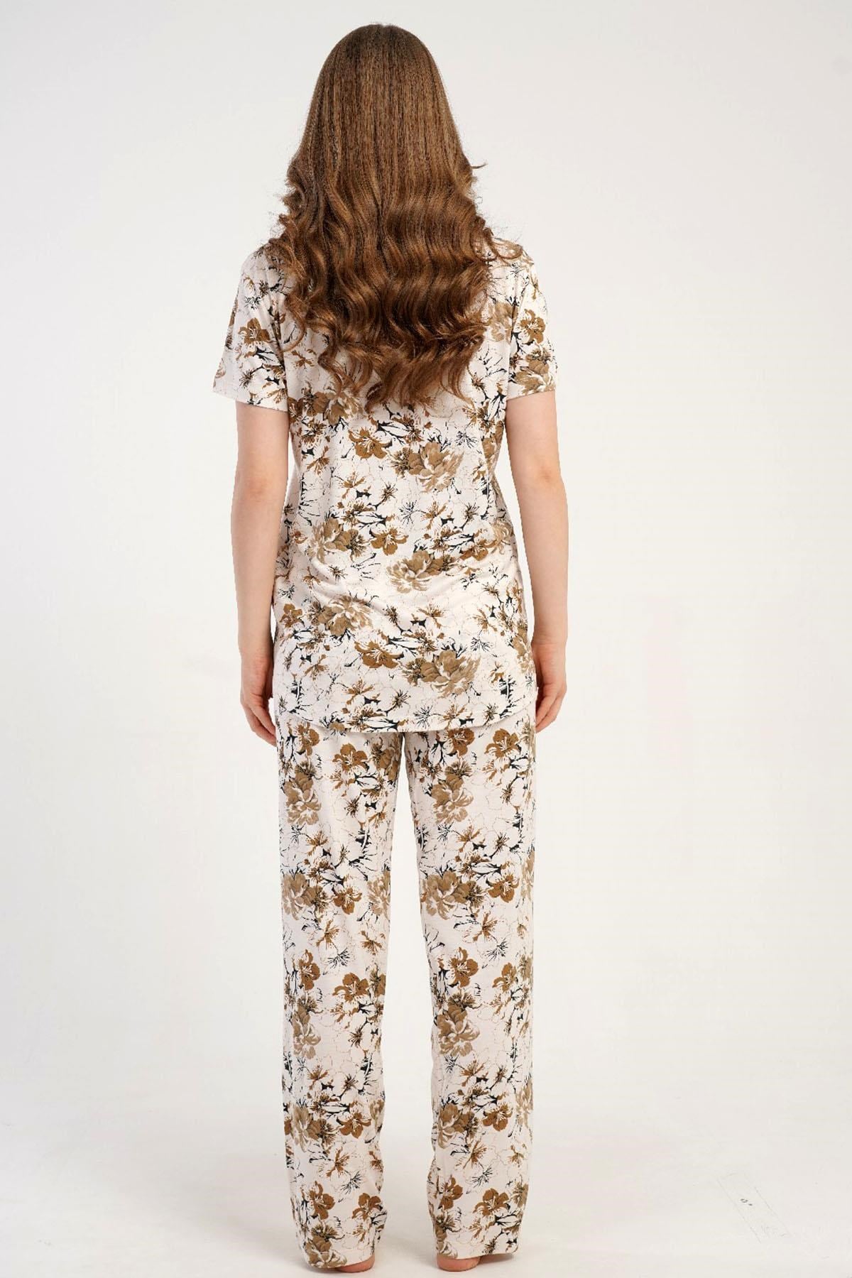 333184Kadın Önden Düğmeli Kısa Kol Sarı Pijama Takımı C8T7N2215Kısa Kol / Askılı PijamakezokinoKadın Önden Düğmeli Kısa Kol Sarı Pijama Takımı C8T7N2215