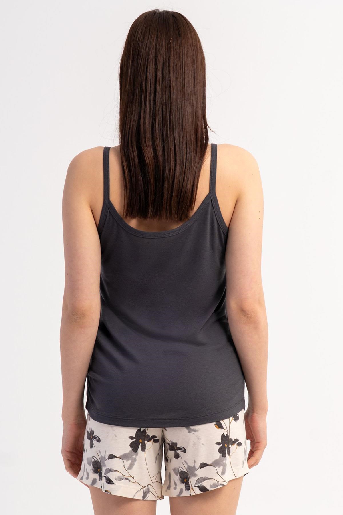 333179Kadın İnce Askılı Şortlu Pijama Takımı C7T2N2215Şortlu TakımkezokinoKadın İnce Askılı Şortlu Pijama Takımı C7T2N2215