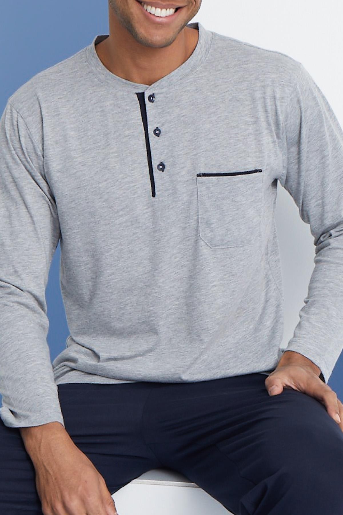 318169Erkek Uzun Kol Midi Yaka Gri Melanj Pijama Takımı C9T2N5O0cotonhause.com.tr Online Alışveriş - Sezon İndirimlerini KeşfetErkek Uzun Kol Midi Yaka Gri Melanj Pijama Takımı C9T2N5O0Pijama TakımıKLYErkek Uzun Kol Midi Yaka Gri Melanj Pijama Takımı C9T2N5O0