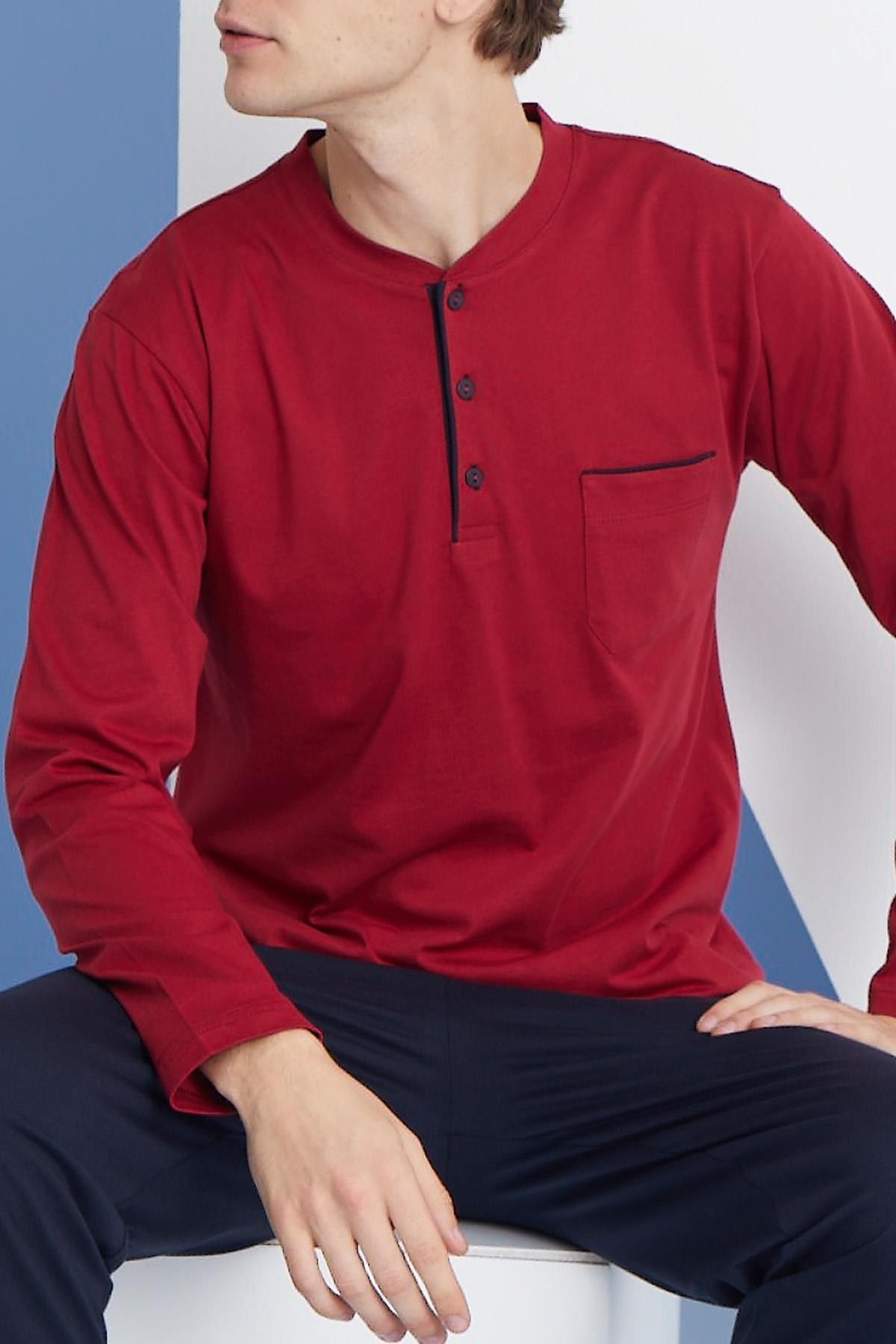 318170Erkek Uzun Kol Midi Yaka Bordo Pijama Takımı C9T2N5O0cotonhause.com.tr Online Alışveriş - Sezon İndirimlerini KeşfetErkek Uzun Kol Midi Yaka Bordo Pijama Takımı C9T2N5O0Pijama TakımıKLYErkek Uzun Kol Midi Yaka Bordo Pijama Takımı C9T2N5O0