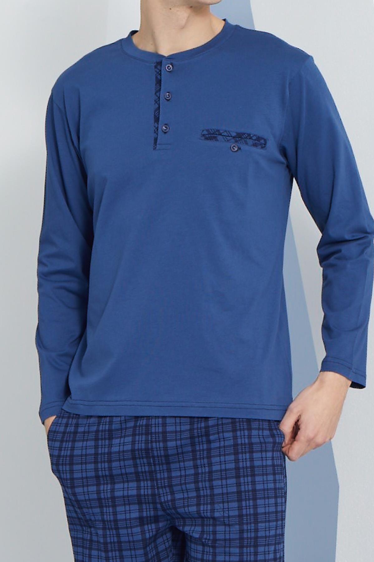 318178Erkek Uzun Kol Midi Yaka İndigo Pijama Takımı C9T2N2O3cotonhause.com.tr Online Alışveriş - Sezon İndirimlerini KeşfetErkek Uzun Kol Midi Yaka İndigo Pijama Takımı C9T2N2O3Pijama TakımıKLYErkek Uzun Kol Midi Yaka İndigo Pijama Takımı C9T2N2O3